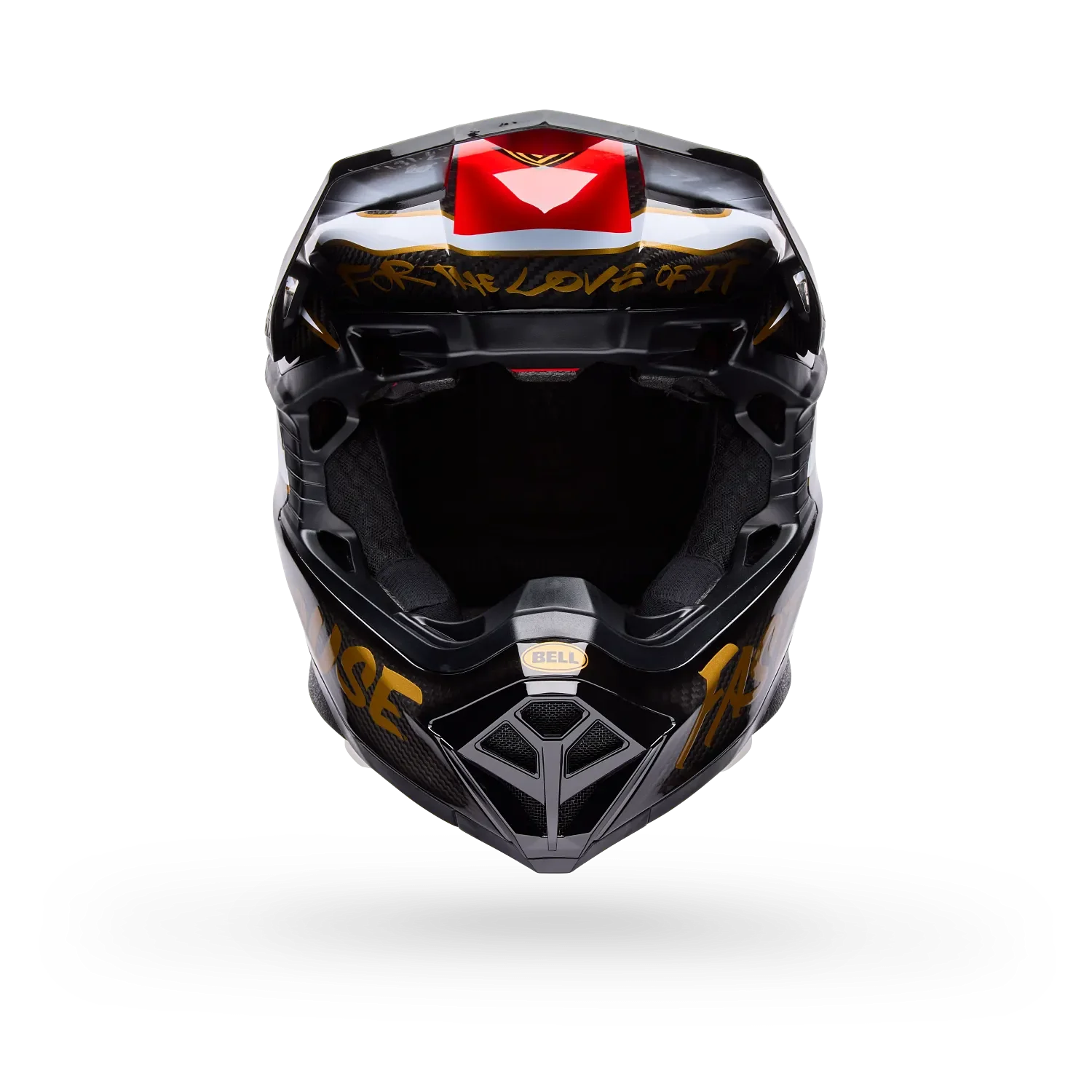BELL 2026 MOTO-10 SPHERICAL FASTHOUSE DITD HELMET - BLACK/GOLD - Image 3
