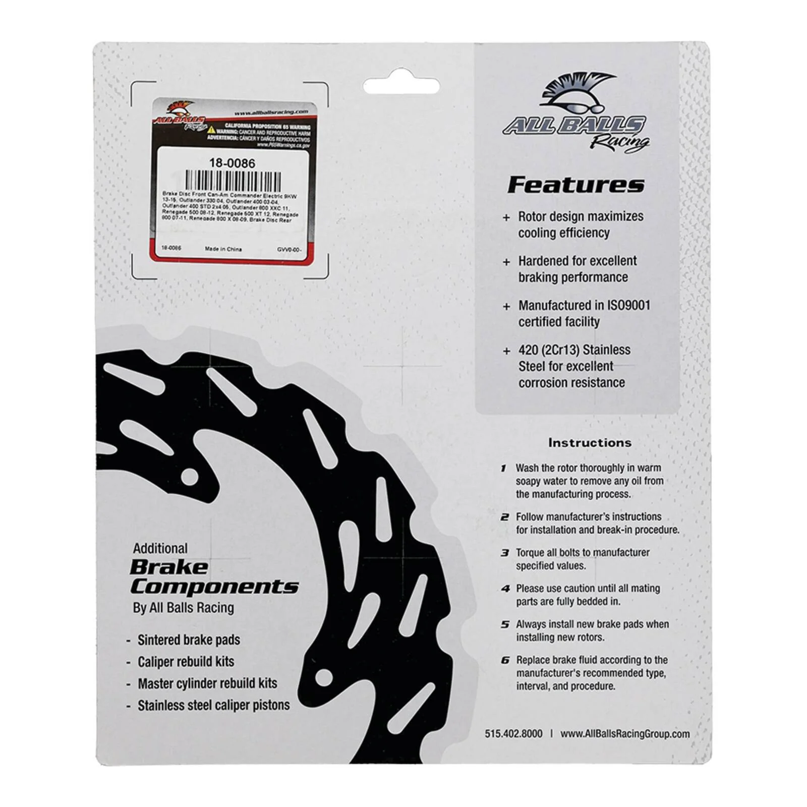 Front / Rear Brake Disc 18-0086 - Image 5