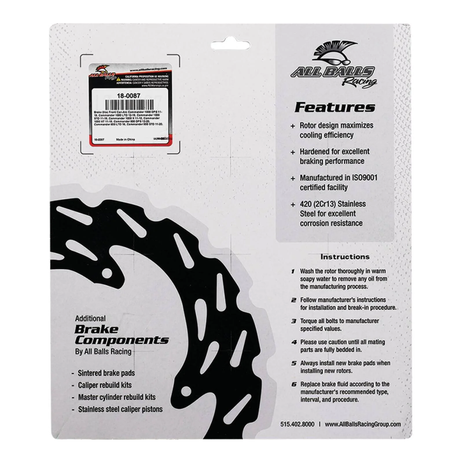 Front / Rear Brake Disc 18-0087 - Image 5