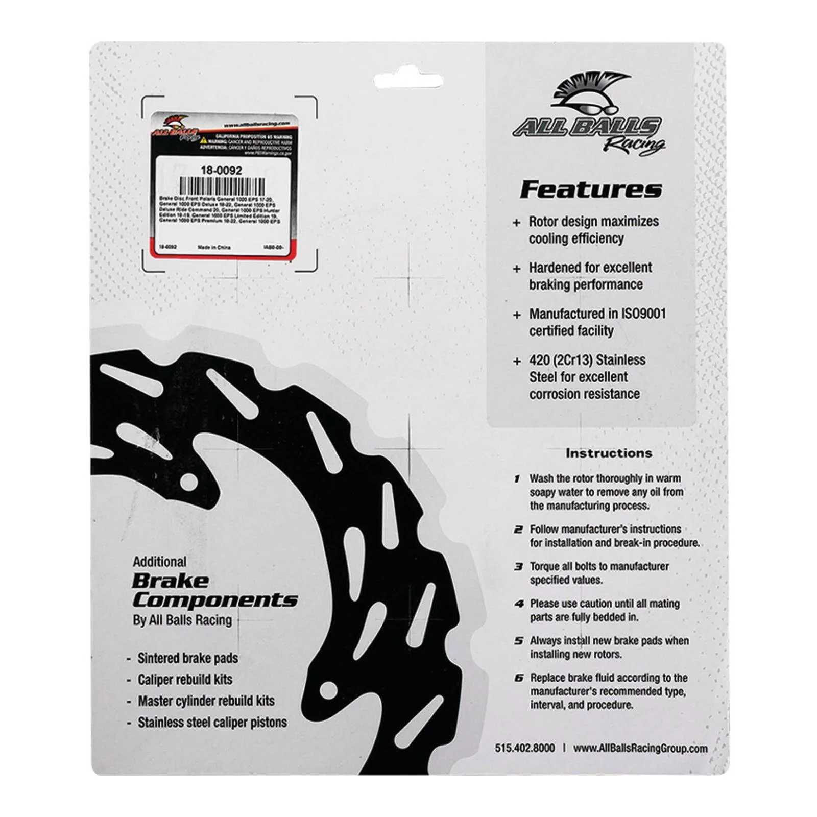 Front / Rear Brake Disc 18-0092 - Image 5