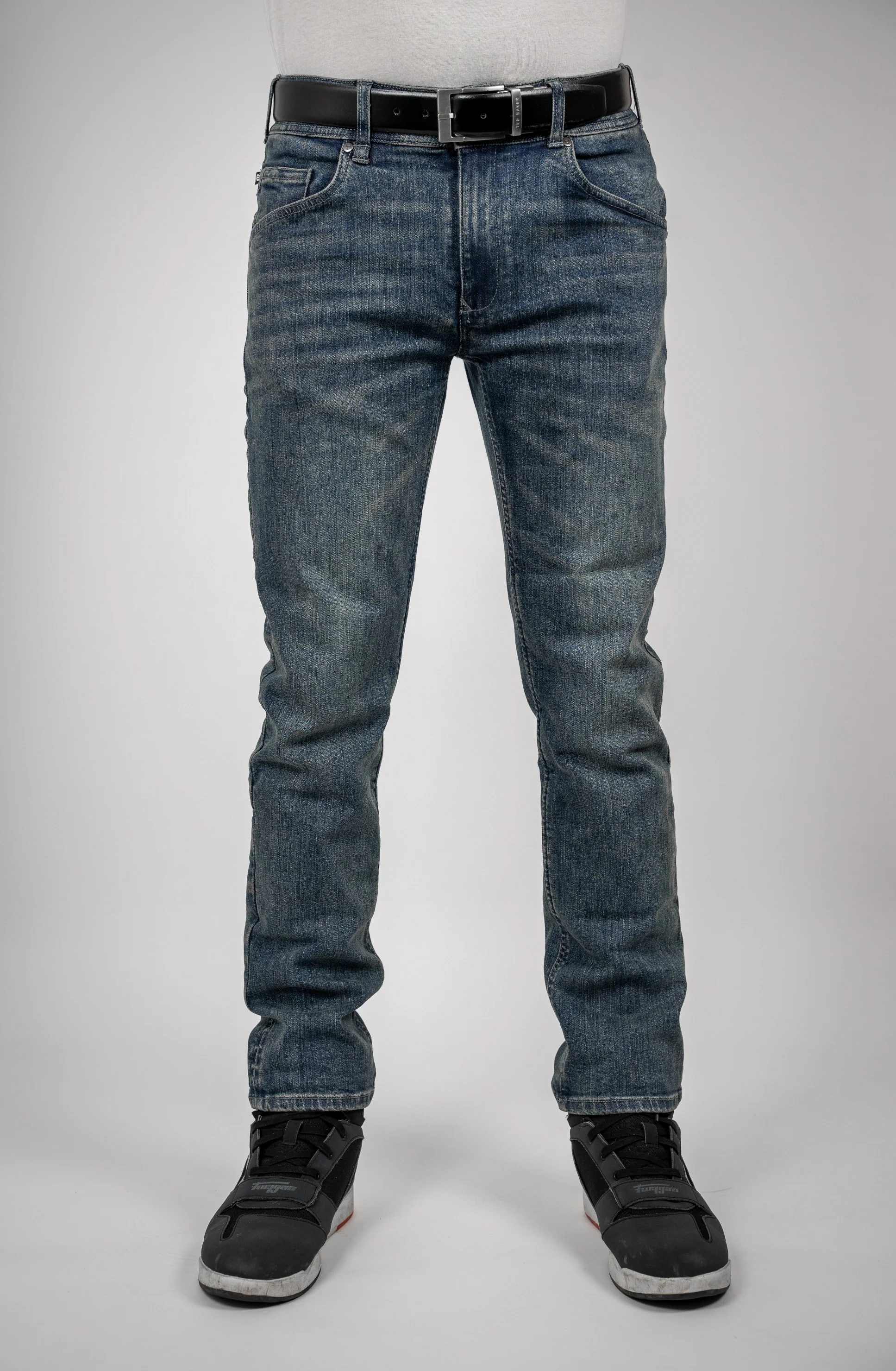 BULL-IT AJAX STRAIGHT JEANS REGULAR LEG - STEEL BLUE