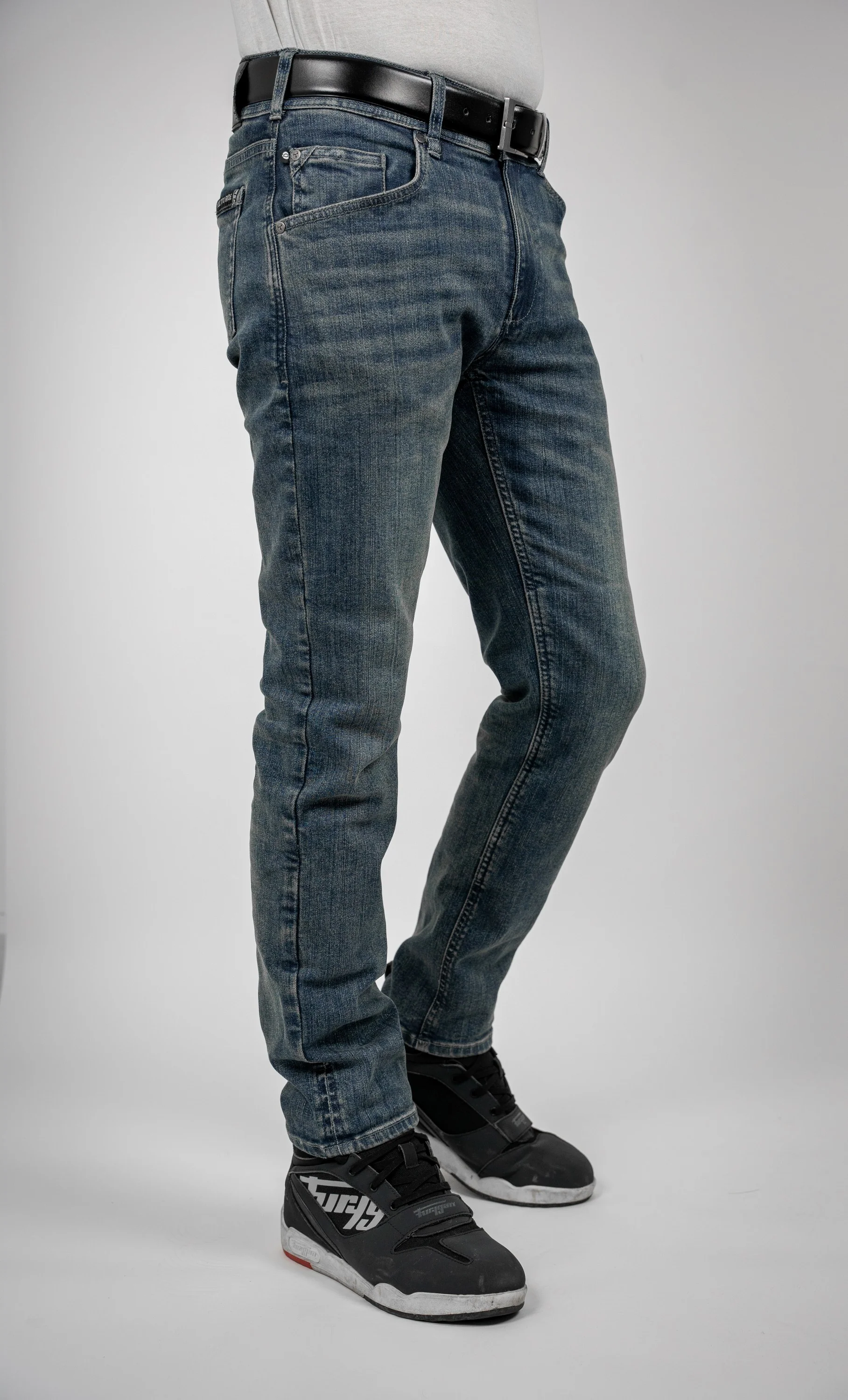 BULL-IT AJAX STRAIGHT JEANS REGULAR LEG - STEEL BLUE - Image 3
