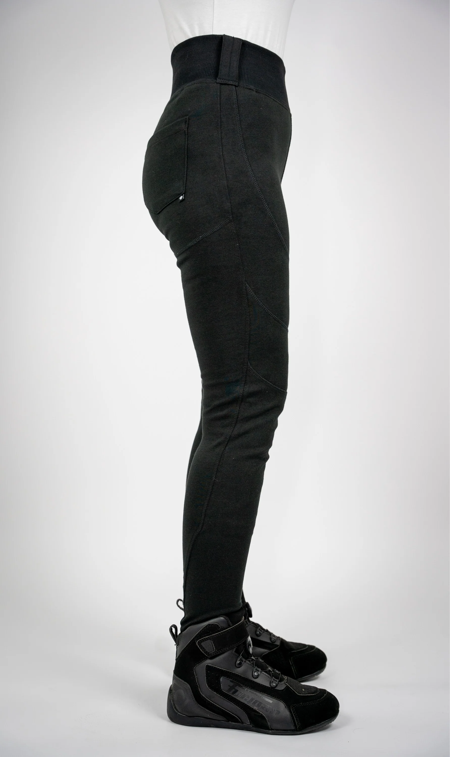 BULL-IT LADIES FALCON SLIM JEGGING SHORT LEG - BLACK - Image 3