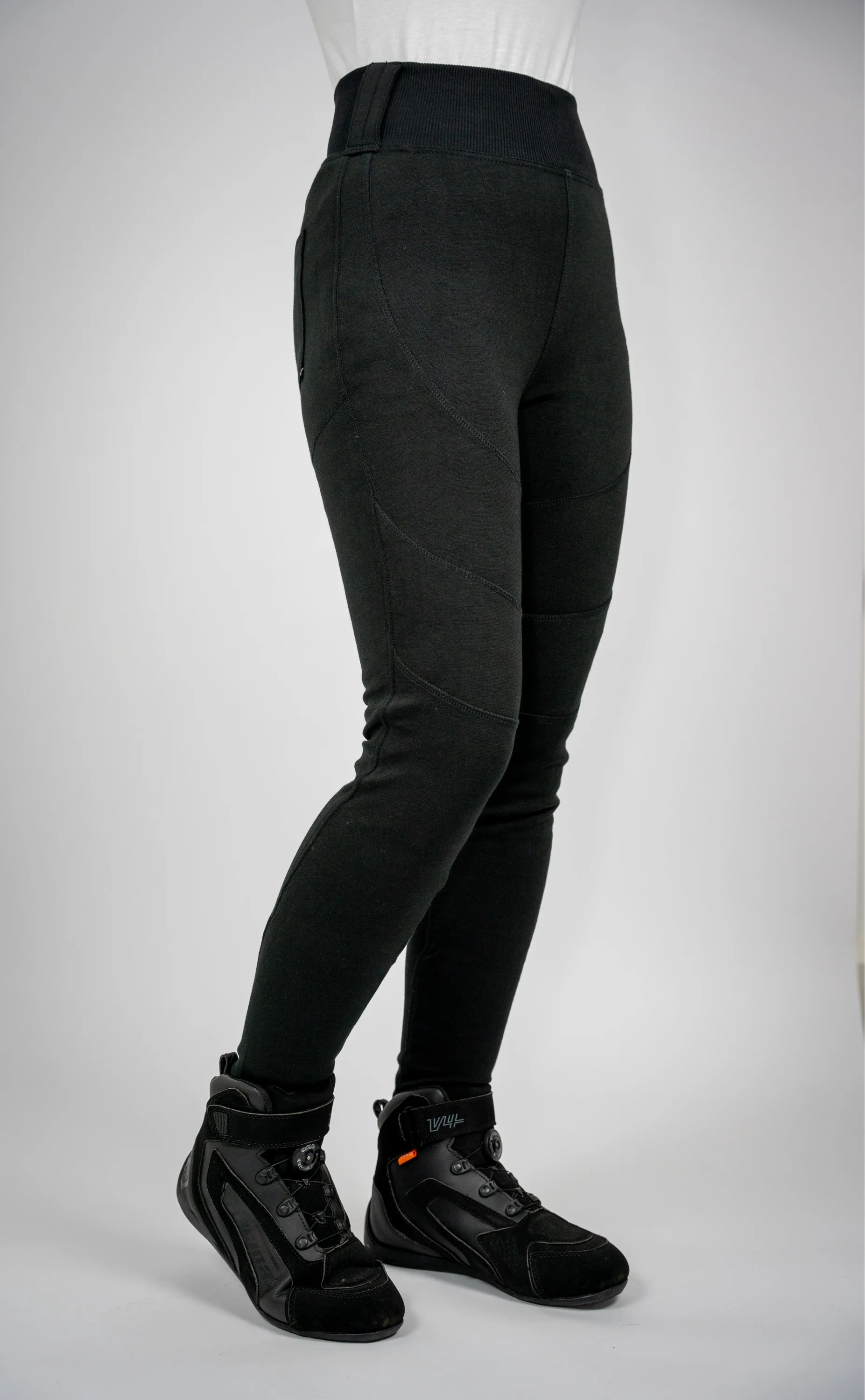 BULL-IT LADIES FALCON SLIM JEGGING SHORT LEG - BLACK - Image 4
