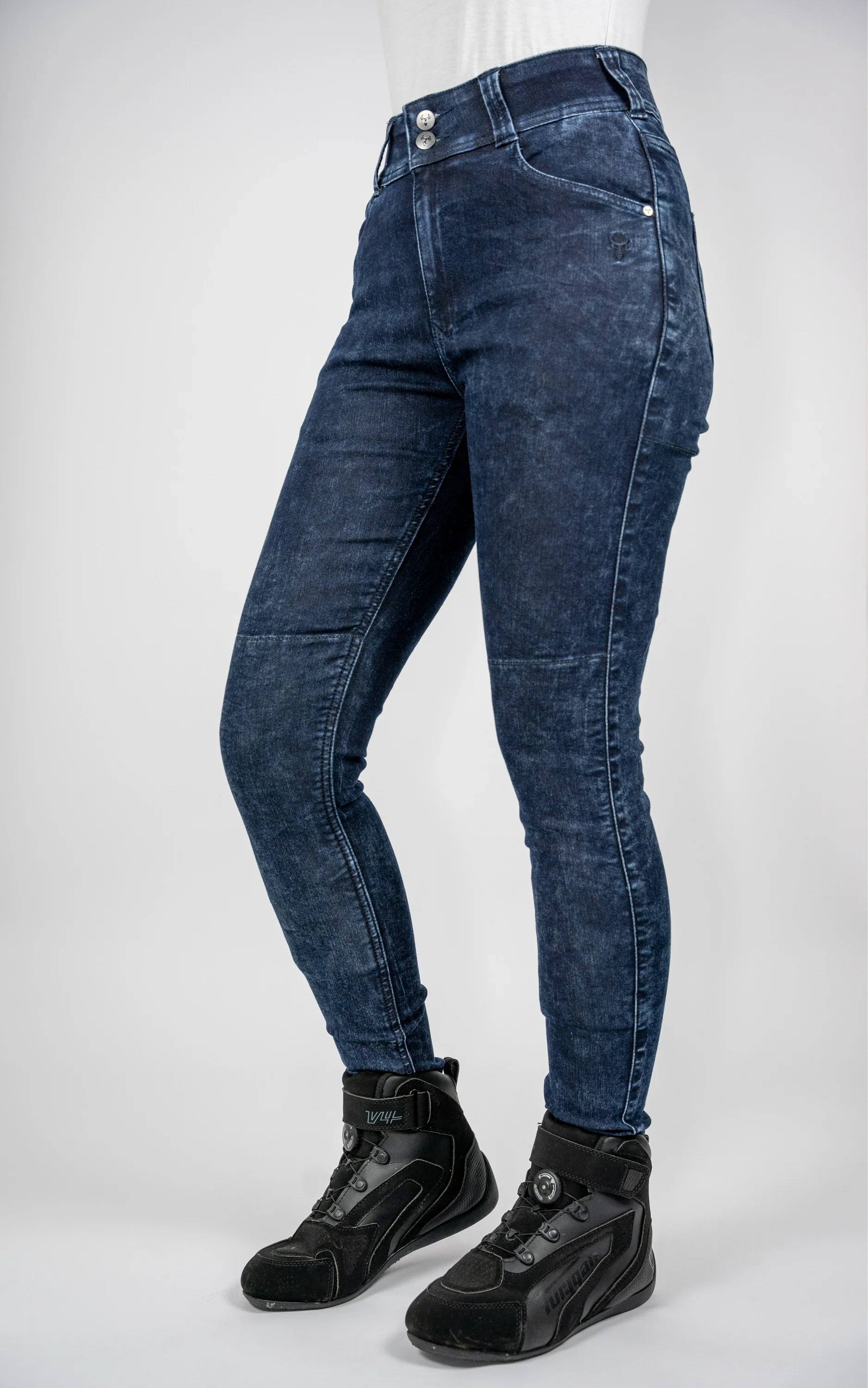 BULL-IT LADIES FURY SLIM JEANS REGULAR LEG - BLUE - Image 3