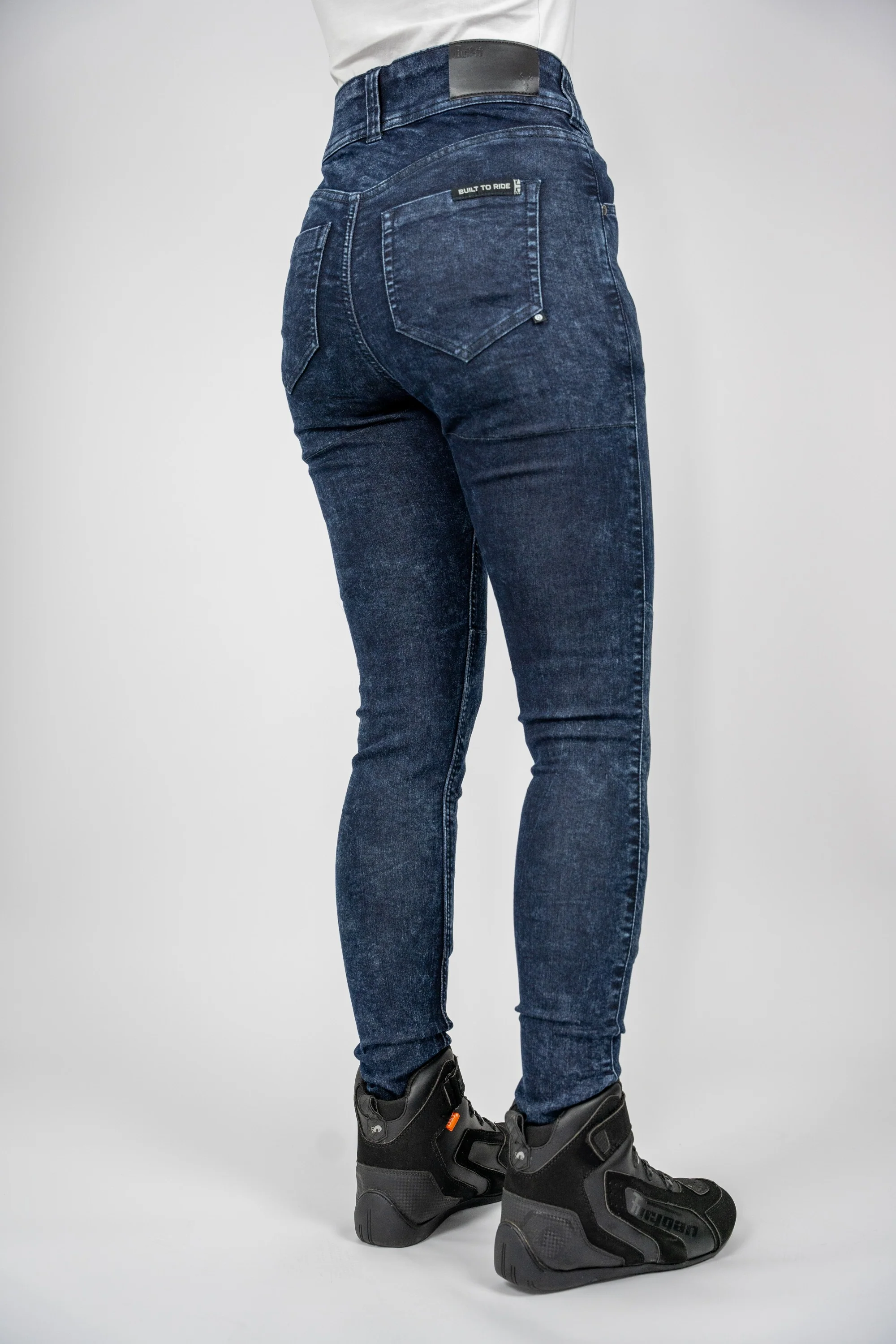 BULL-IT LADIES FURY SLIM JEANS REGULAR LEG - BLUE - Image 4