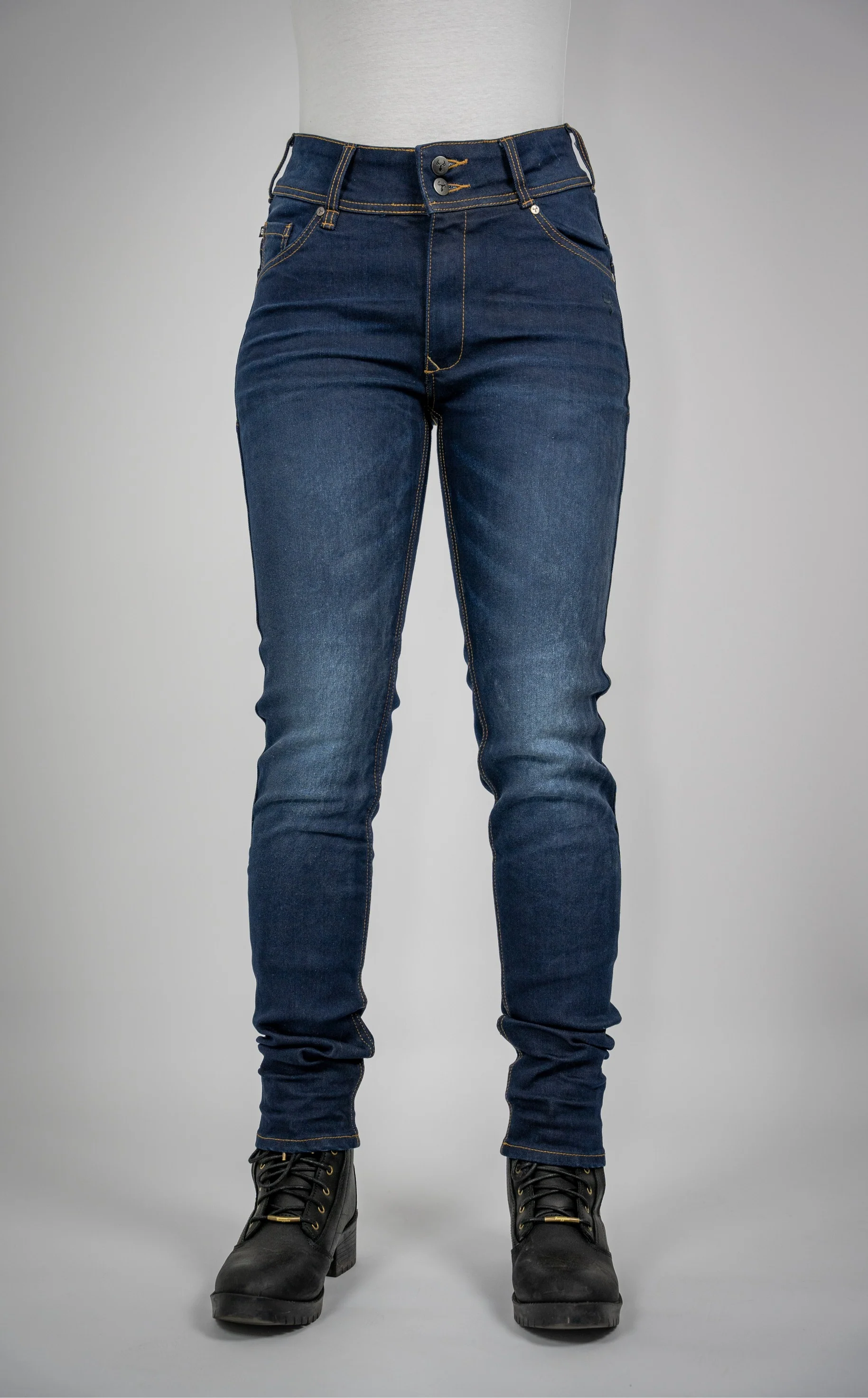 BULL-IT LADIES HARRIER SLIM JEANS REGULAR LEG - INDIGO BLUE - Image 2