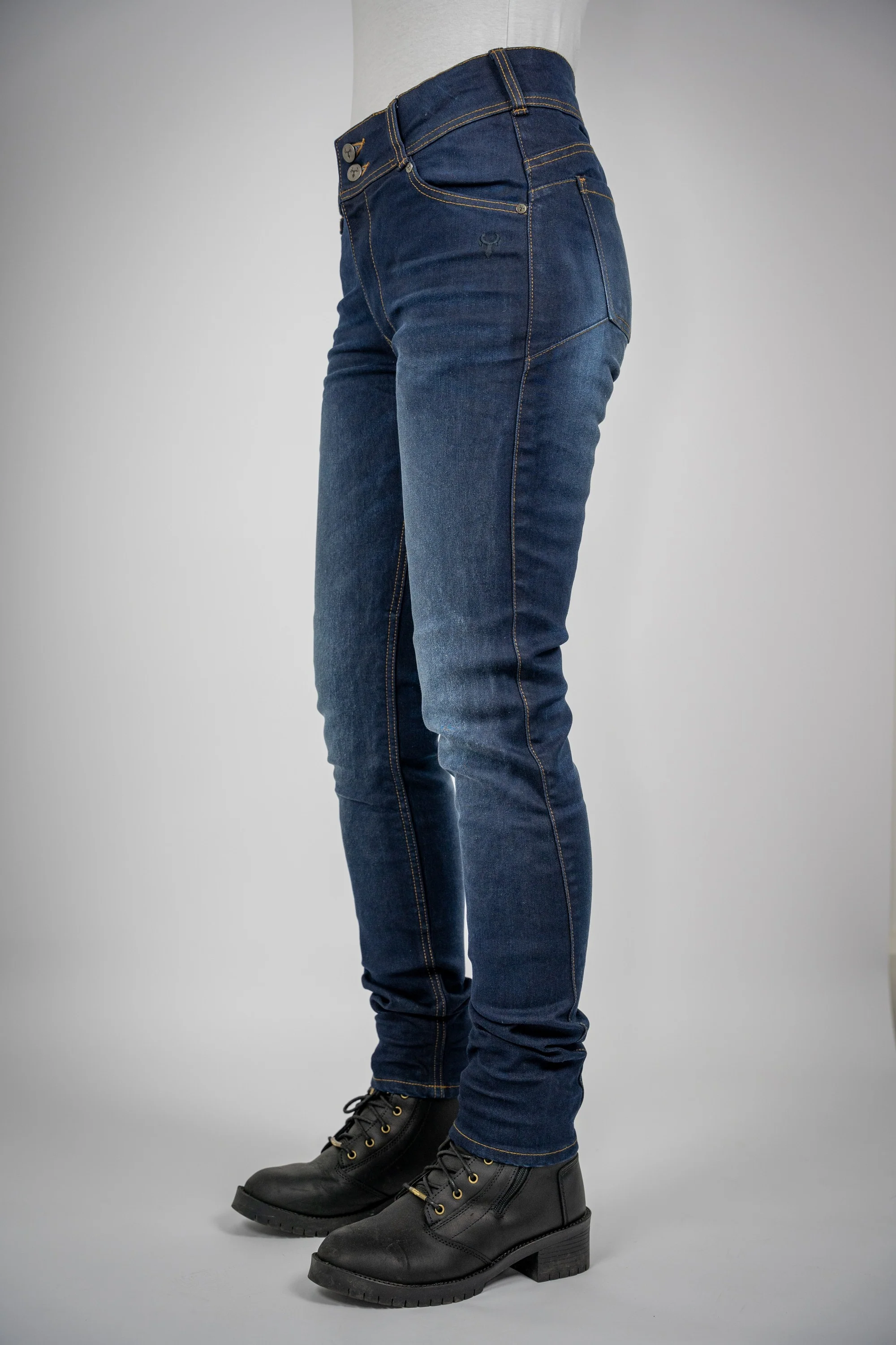 BULL-IT LADIES HARRIER SLIM JEANS SHORT LEG - INDIGO BLUE - Image 2