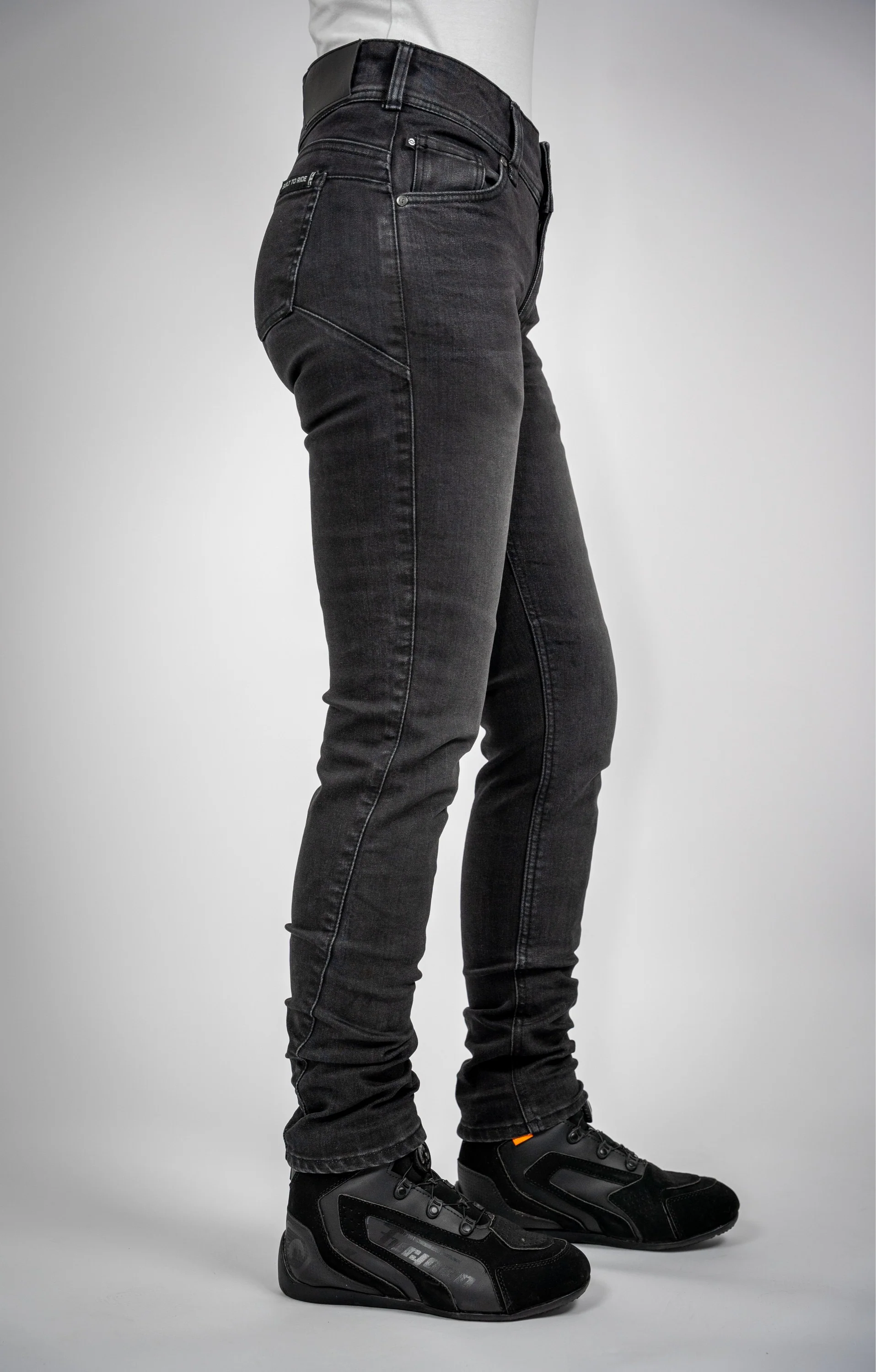 BULL-IT LADIES RAVEN SLIM JEANS REGULAR LEG - BLACK - Image 2