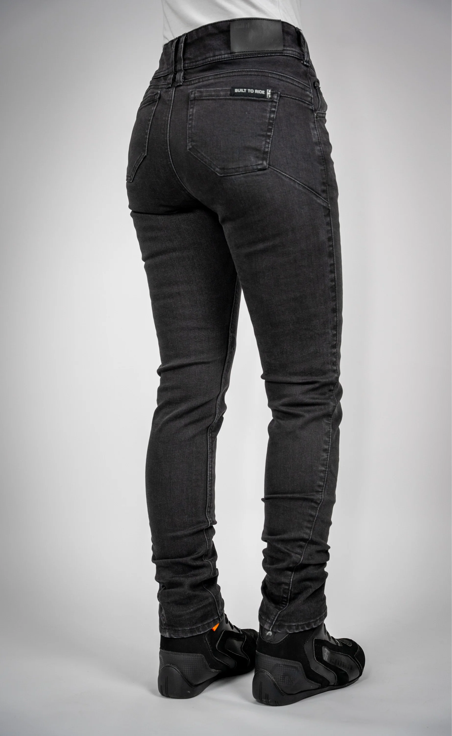 BULL-IT LADIES RAVEN SLIM JEANS REGULAR LEG - BLACK - Image 4