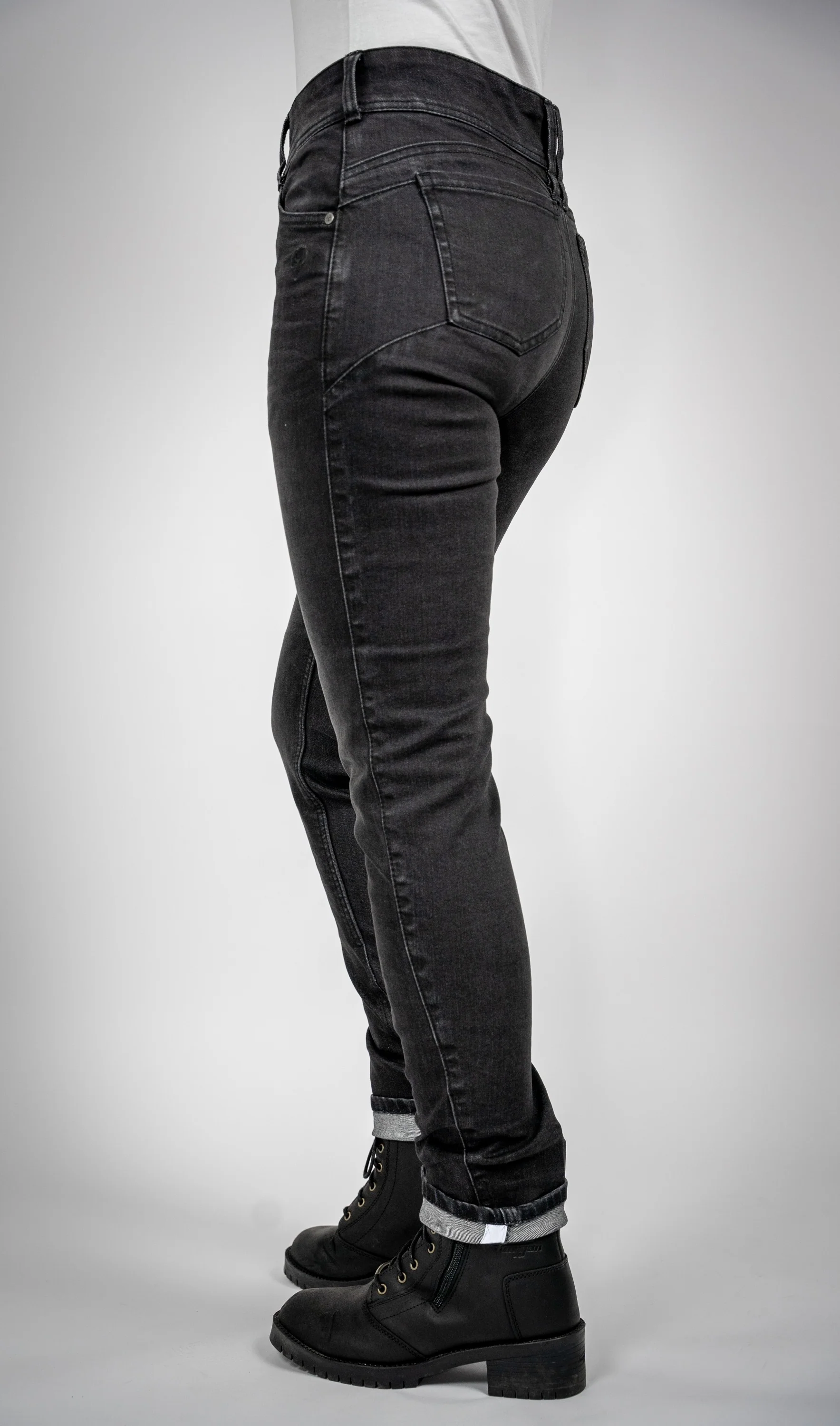 BULL-IT LADIES RAVEN STRAIGHT JEANS REGULAR LEG - BLACK - Image 4