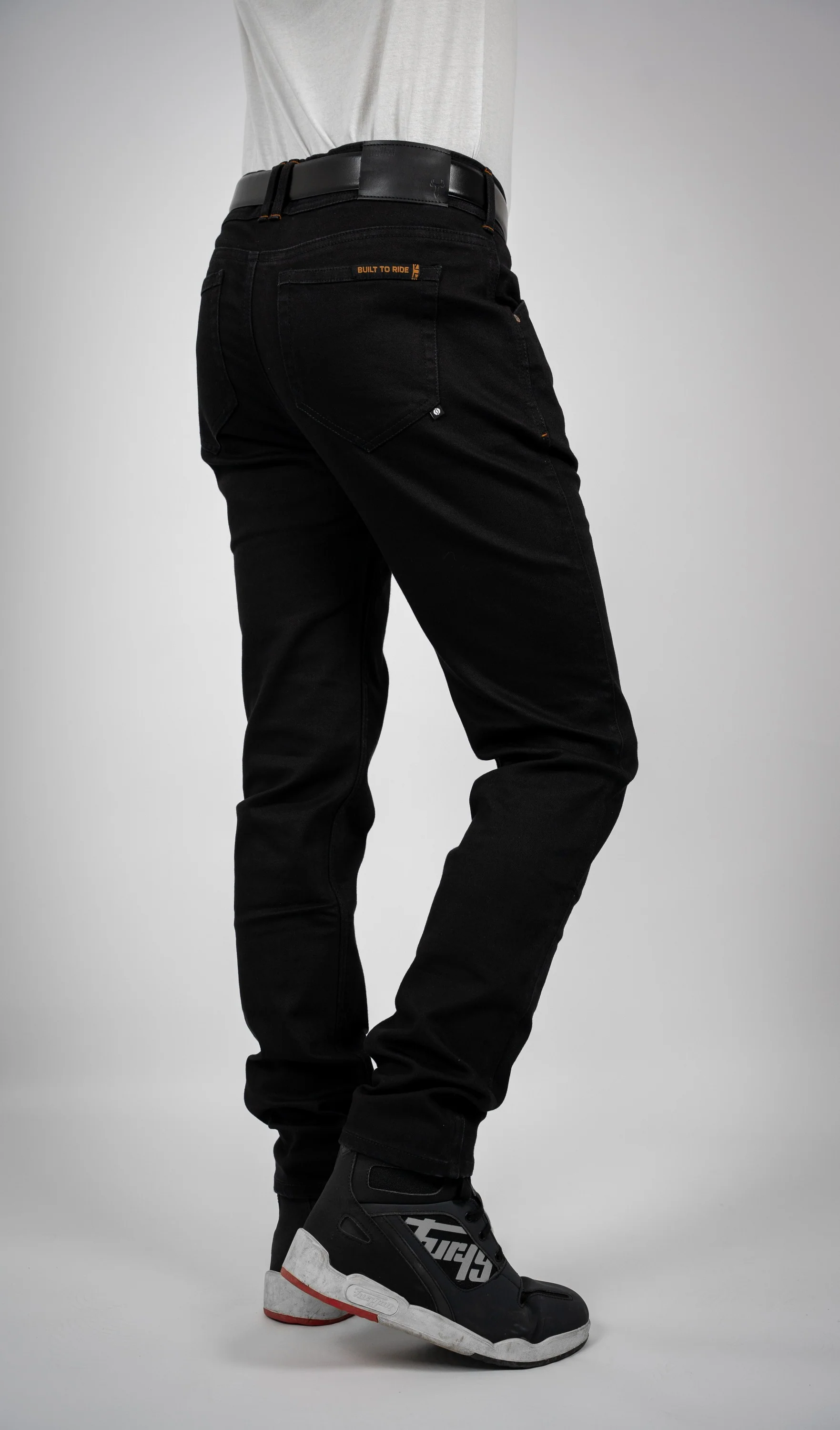 BULL-IT TROJAN STRAIGHT JEANS REGULAR LEG - JET BLACK - Image 2