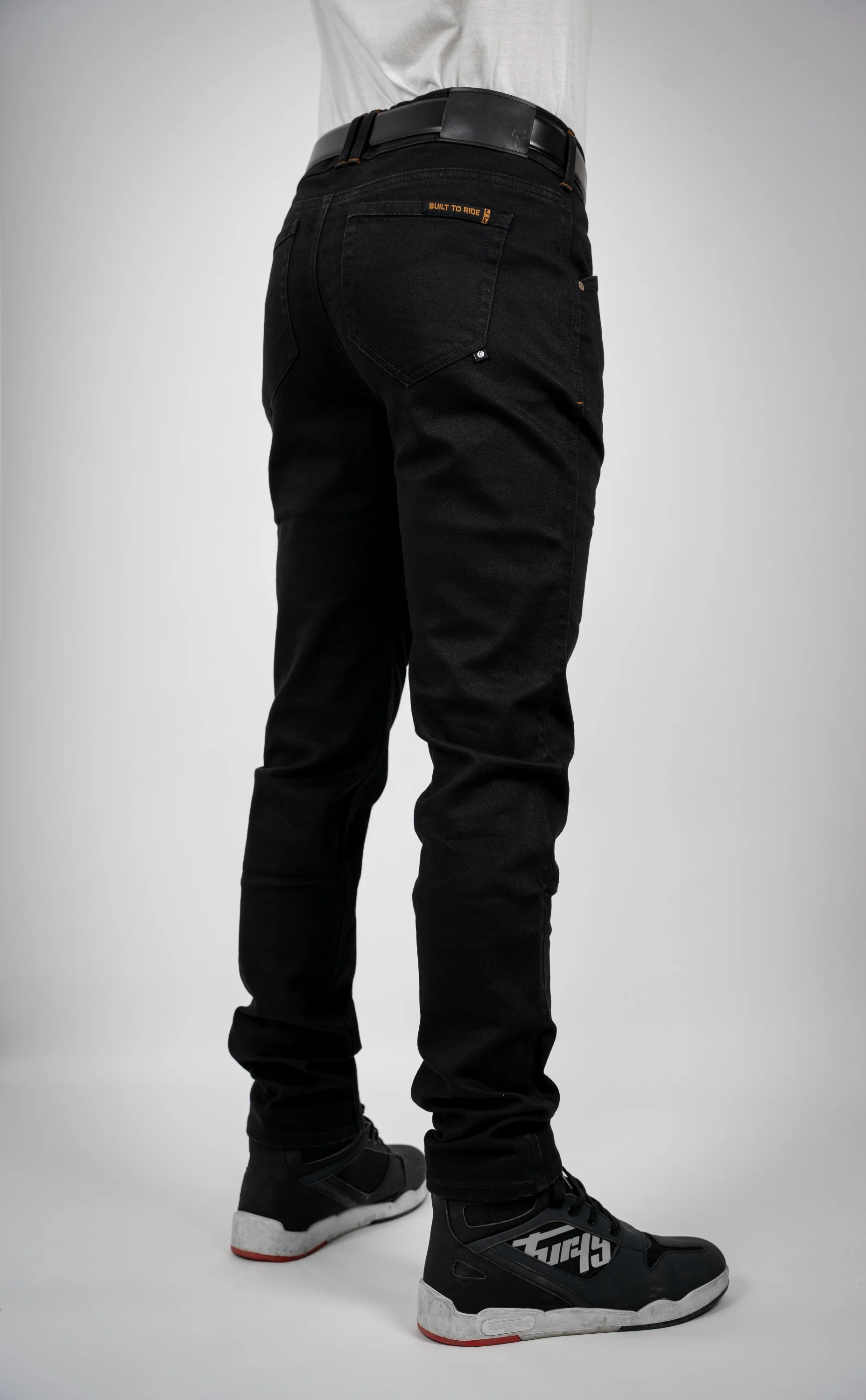 BULL-IT TROJAN STRAIGHT JEANS SHORT LEG - JET BLACK - Image 3