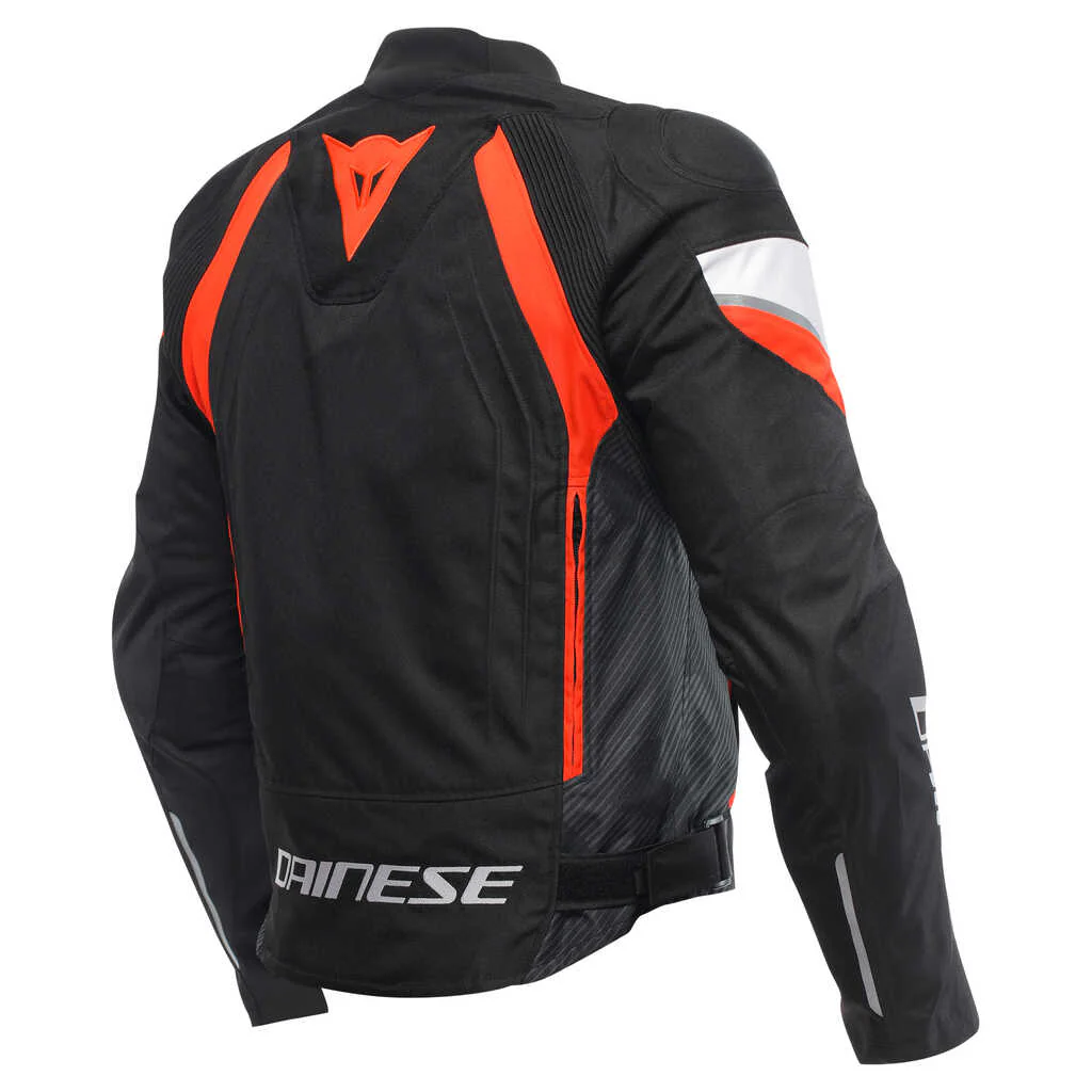 DAINESE AVRO 5 TEXTILE JACKET - BLACK/RED-FLUO/WHITE - Image 2