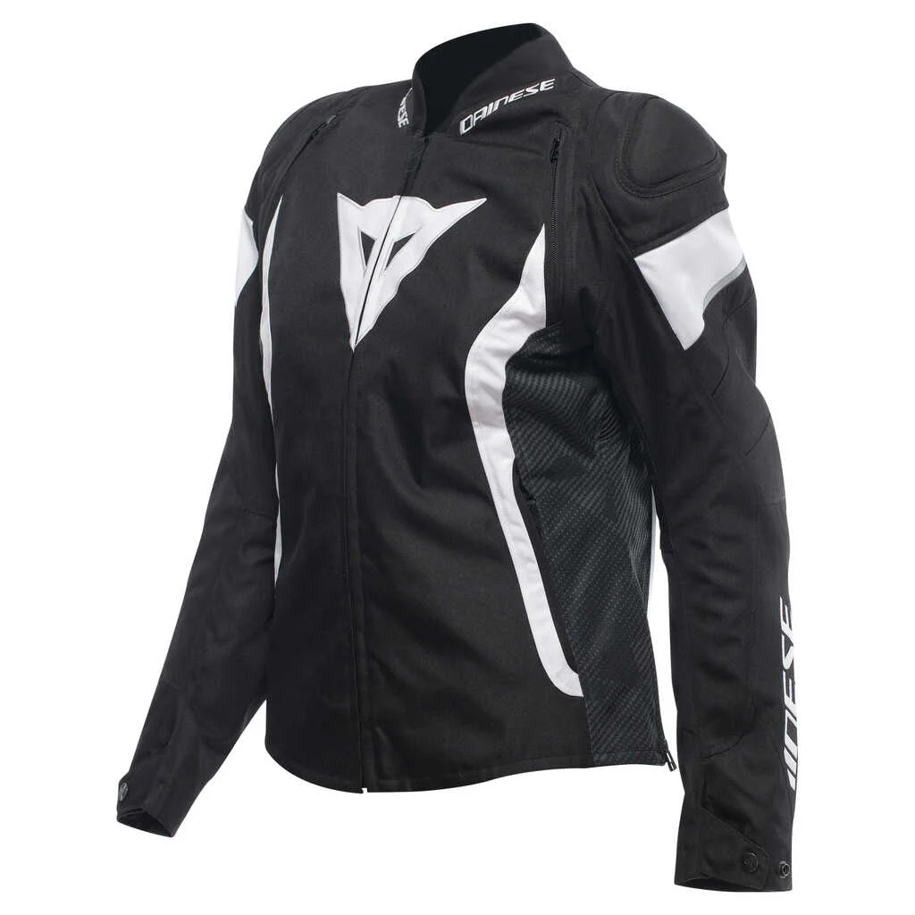 DAINESE AVRO 5 WOMENS TEXTILE JACEKT - BLACK/WHITE/BLACK