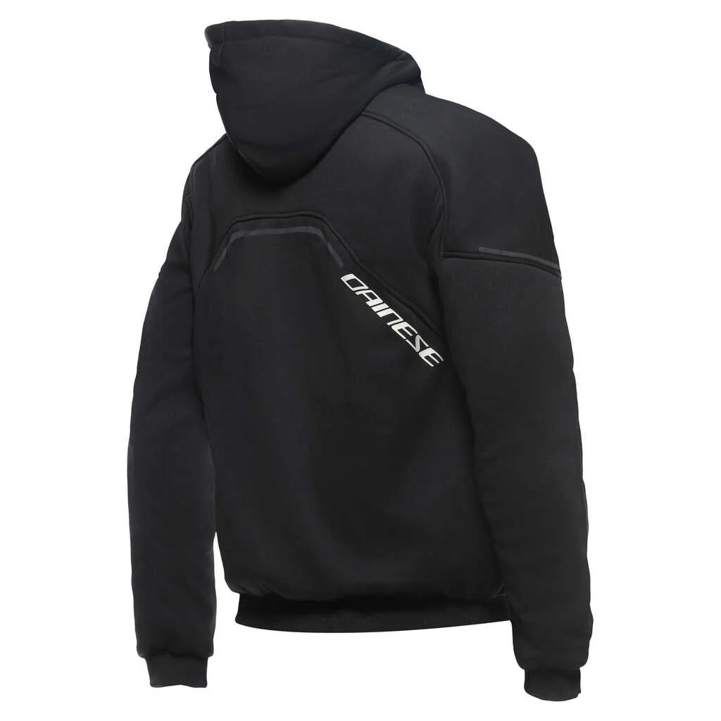 DAINESE DAEMON-X SAFETY FULLZIP HOODIE - BLACK/BLACK/WHITE - Image 2