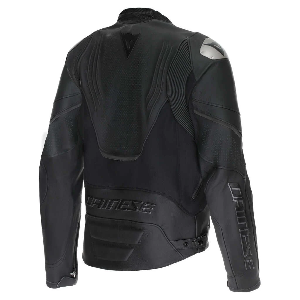 DAINESE RACING 5 PERFORATED LEATHER JACKET - BLACK/BLACK - Image 2