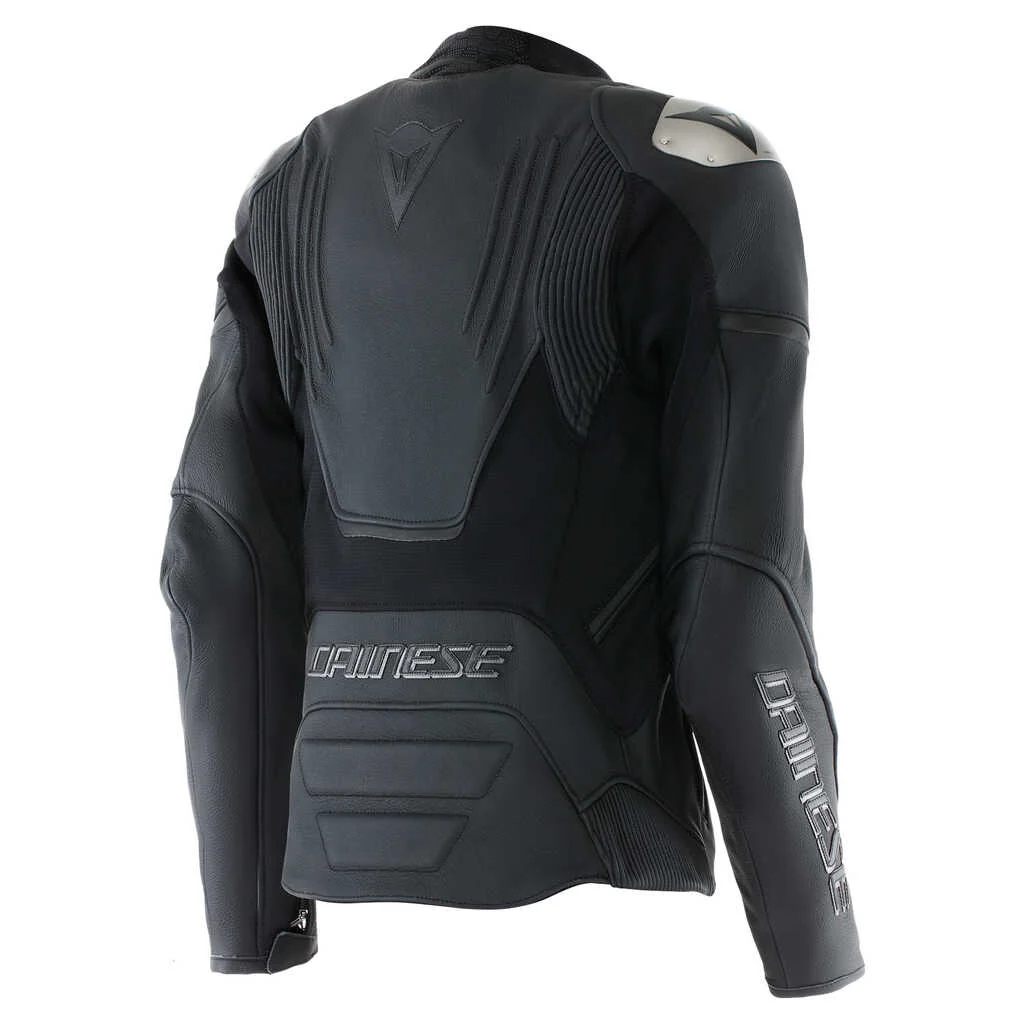 DAINESE RACING 5 WOMENS PERFORATED LEATHER JACKET - BLACK/BLACK - Image 2