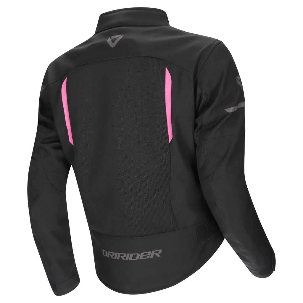 DRIRIDER AIR-RIDE 6 LADIES JACKET - BLACK/PINK - Image 2