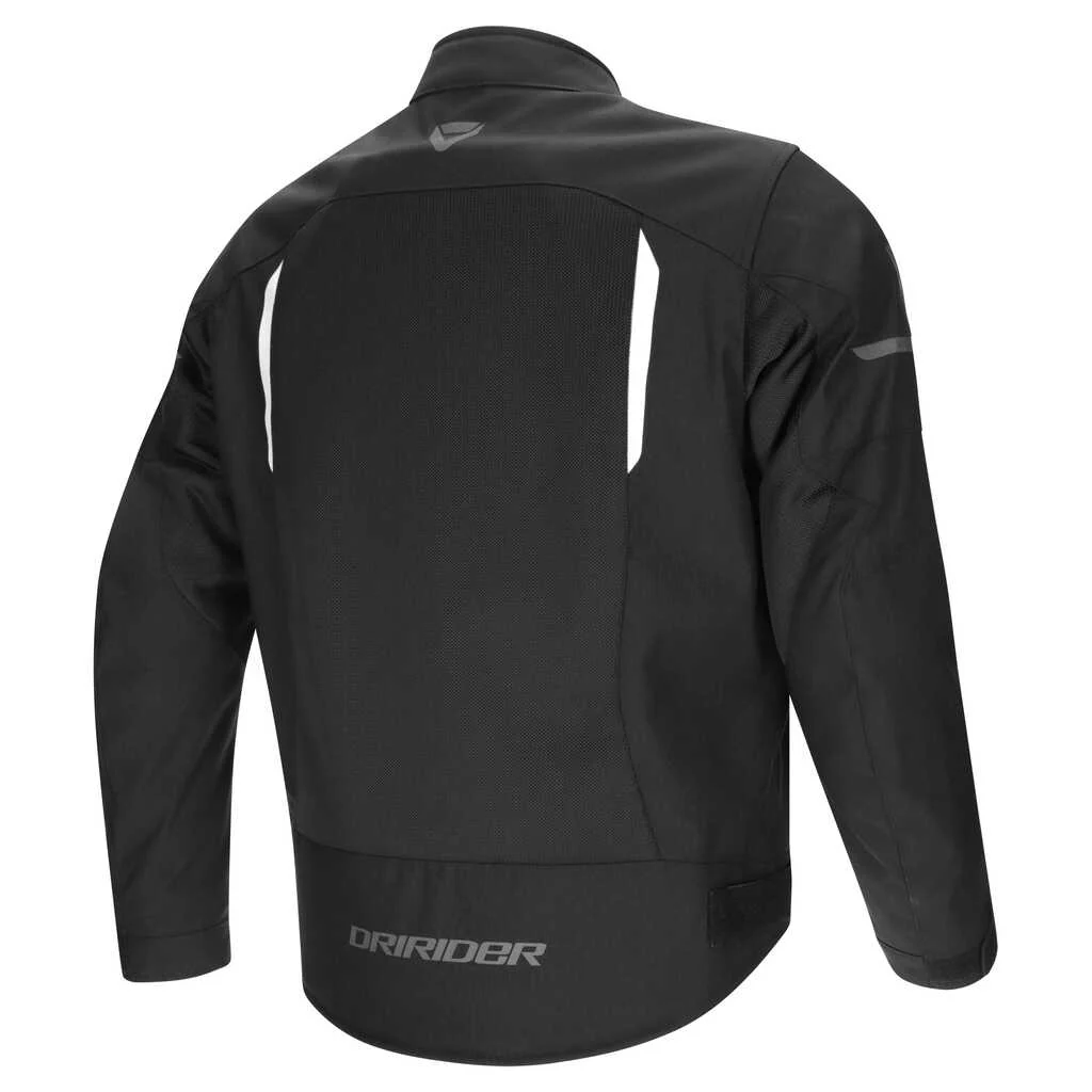 DRIRIDER AIR-RIDE 6 LADIES JACKET - BLACK/WHITE - Image 2