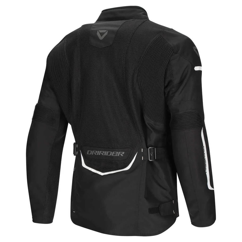DRIRIDER APEX 6 AIRFLOW JACKET - BLACK/WHITE - Image 2
