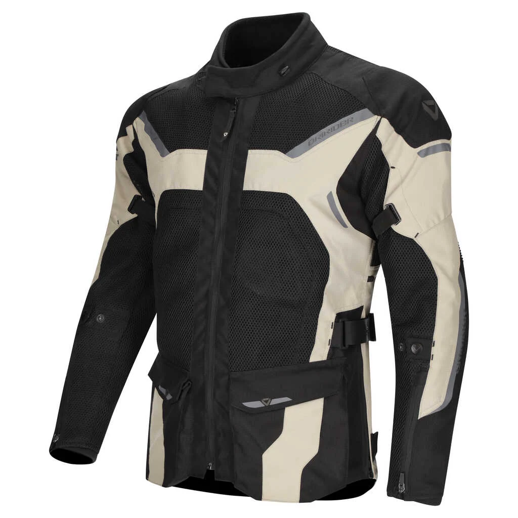 DRIRIDER APEX 6 AIRFLOW LADIES JACKET - SAND BLACK