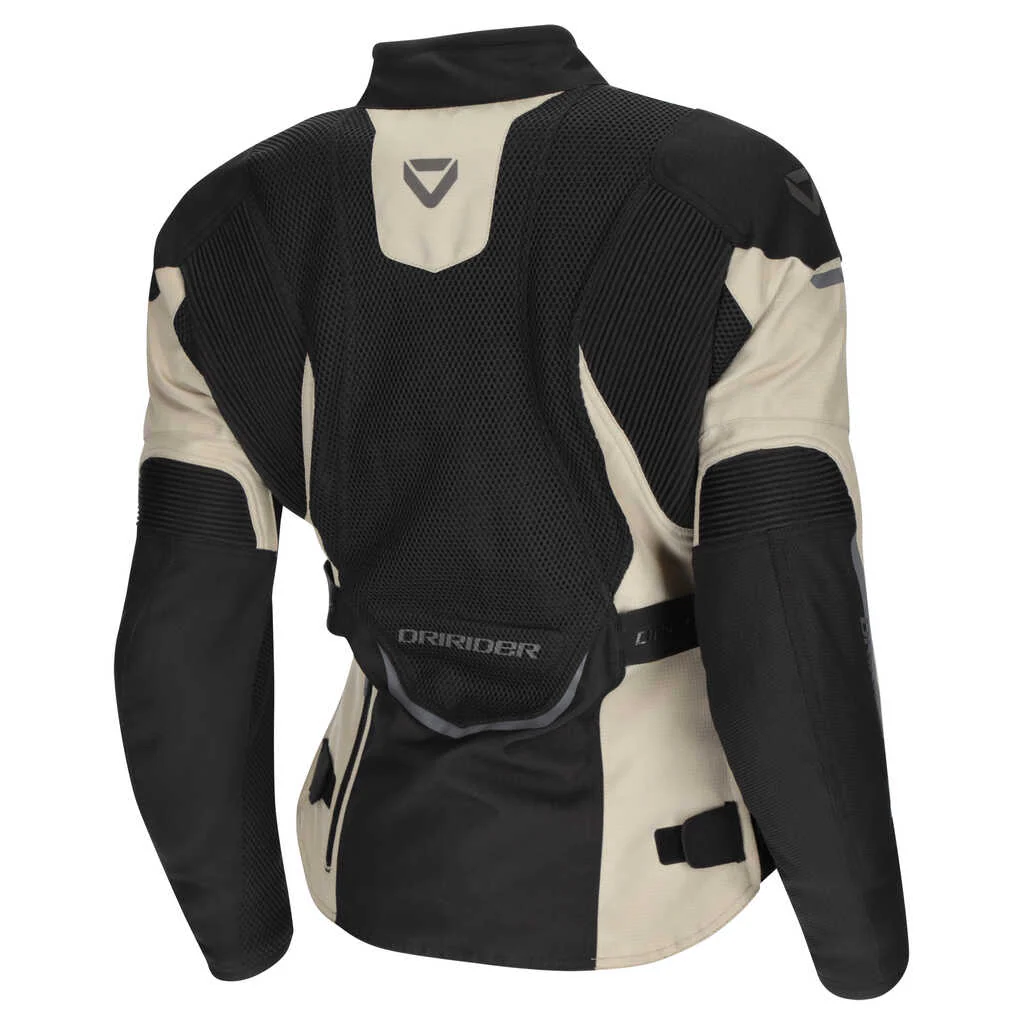DRIRIDER APEX 6 AIRFLOW LADIES JACKET - SAND BLACK - Image 2