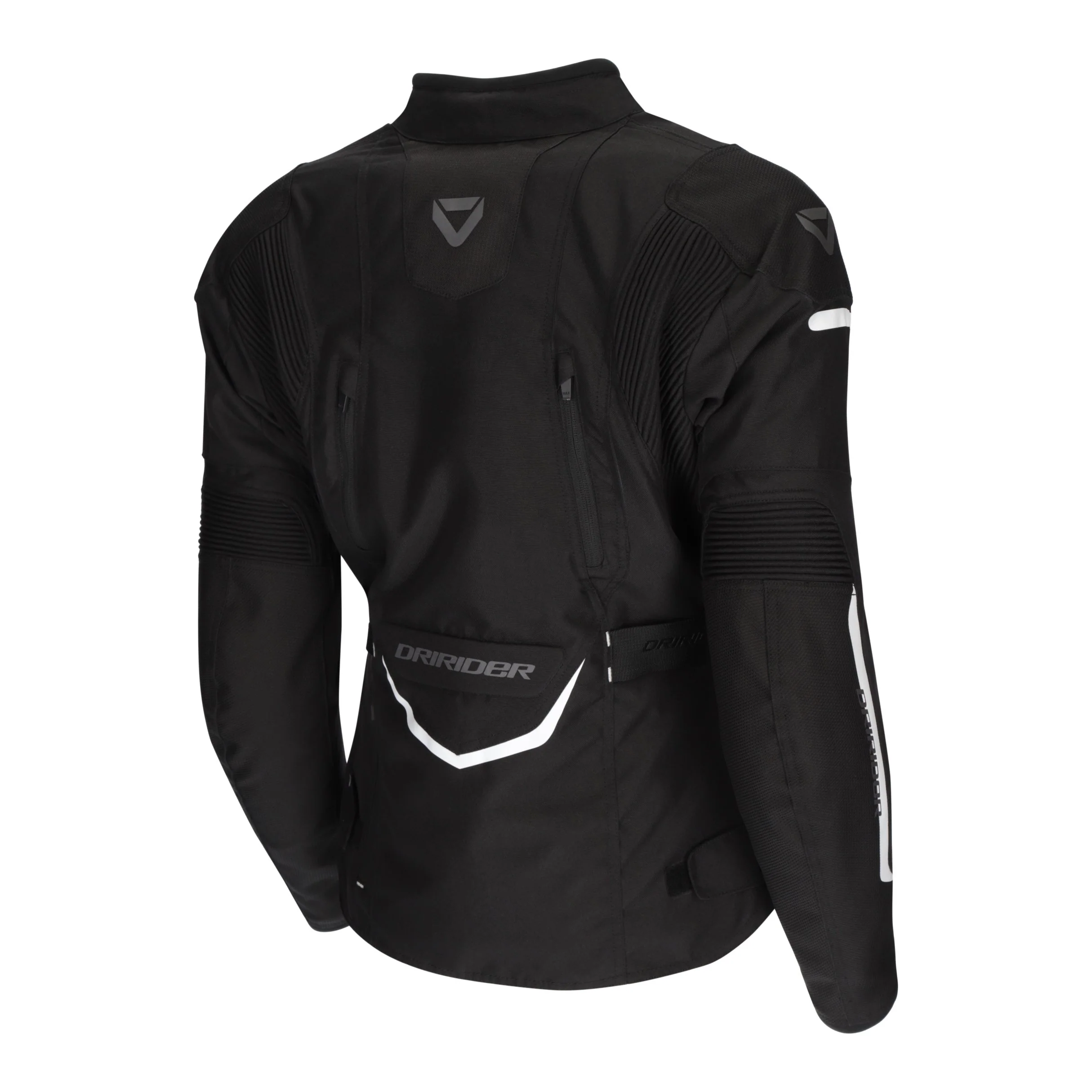 DRIRIDER APEX 6 LADIES JACKET - BLACK/WHITE - Image 2