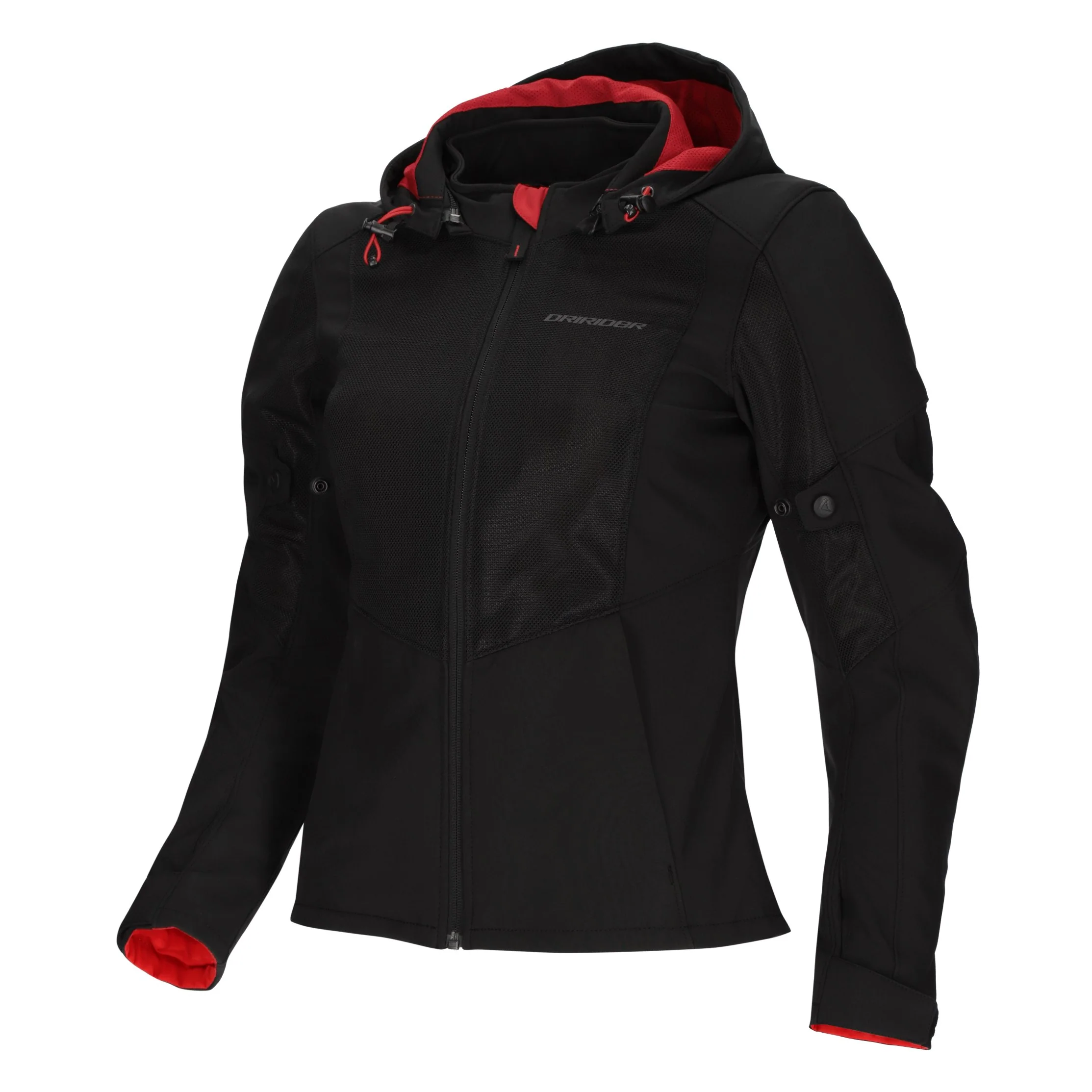 DRIRIDER BLVD VENTED SOFT SHELL LADIES JACKET - BLACK - Image 2