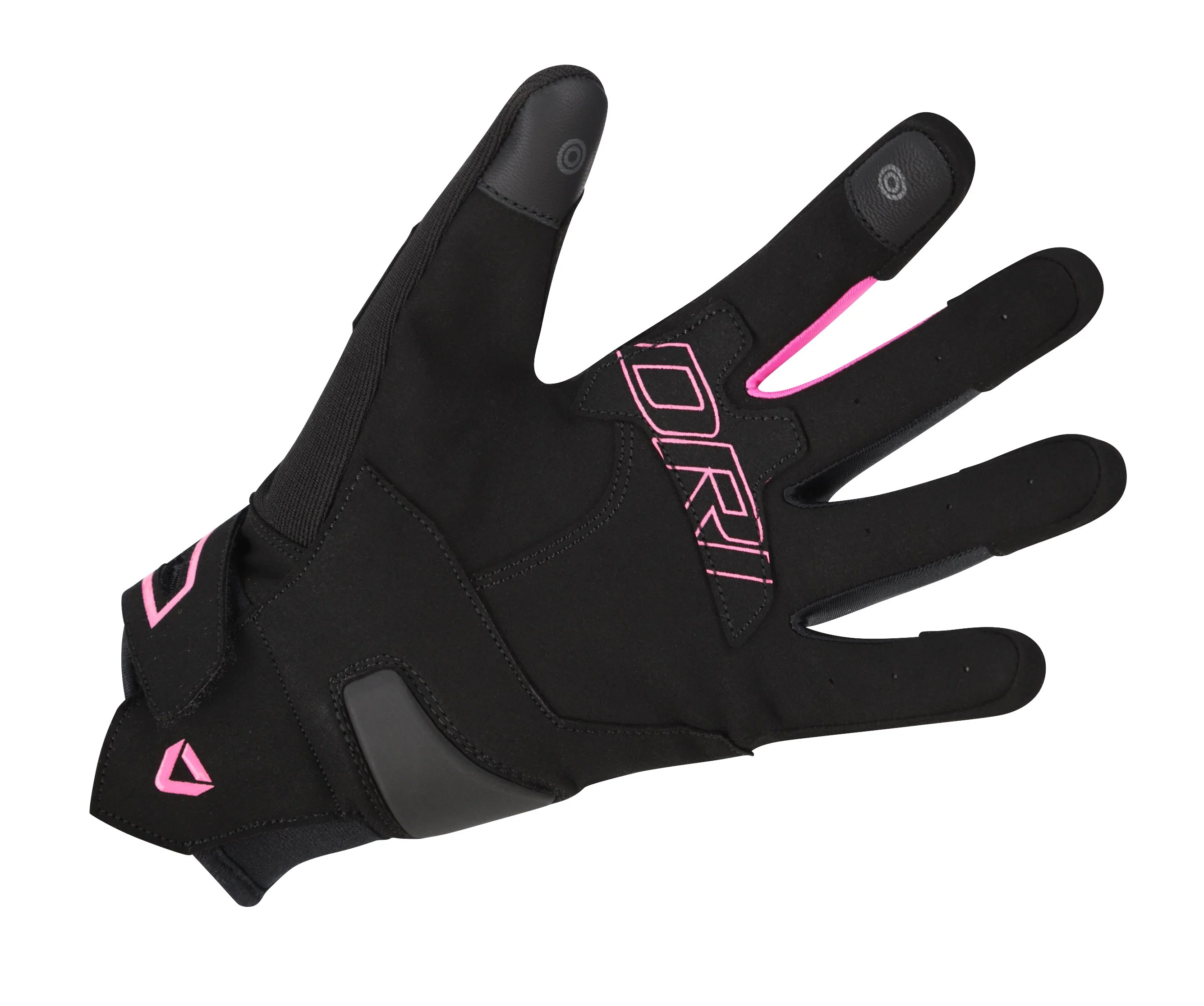 DRIRIDER FLEX LADIES GLOVES - BLACK/PINK - Image 2