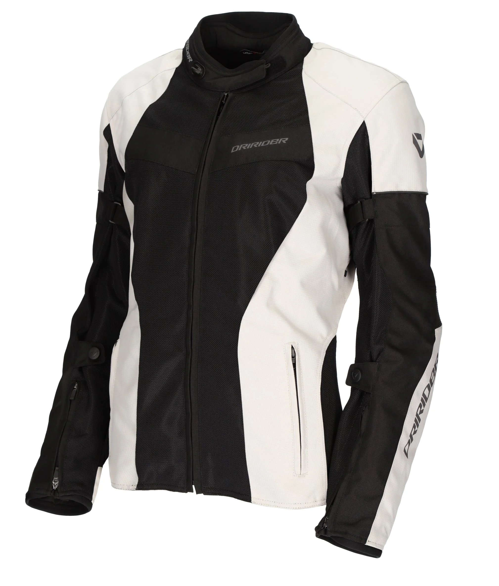 DRIRIDER VIVID 3 AIR LADIES JACKET - BLACK/WHITE