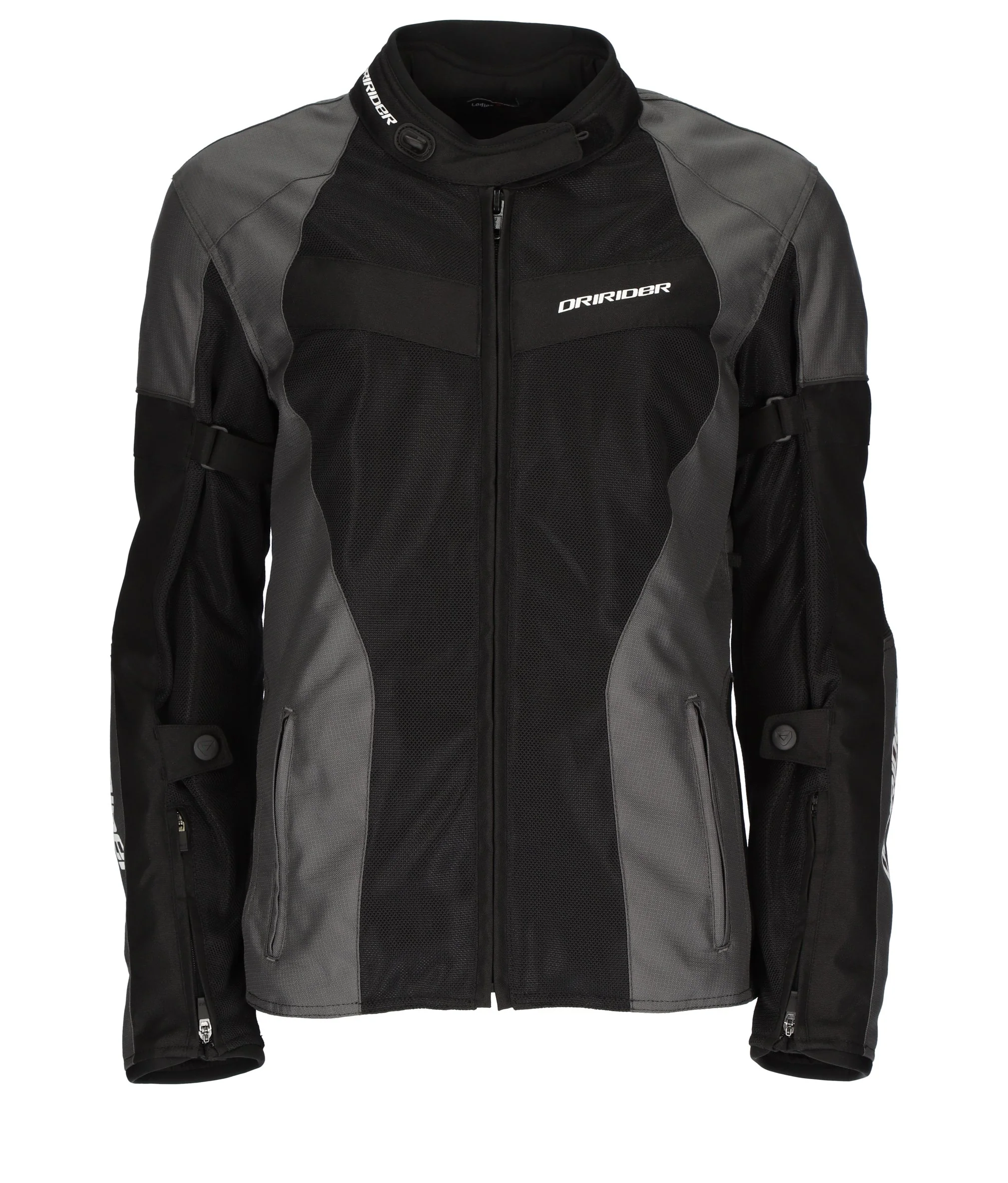 DRIRIDER VIVID 3 AIR LADIES JACKET - GREY/BLACK - Image 2