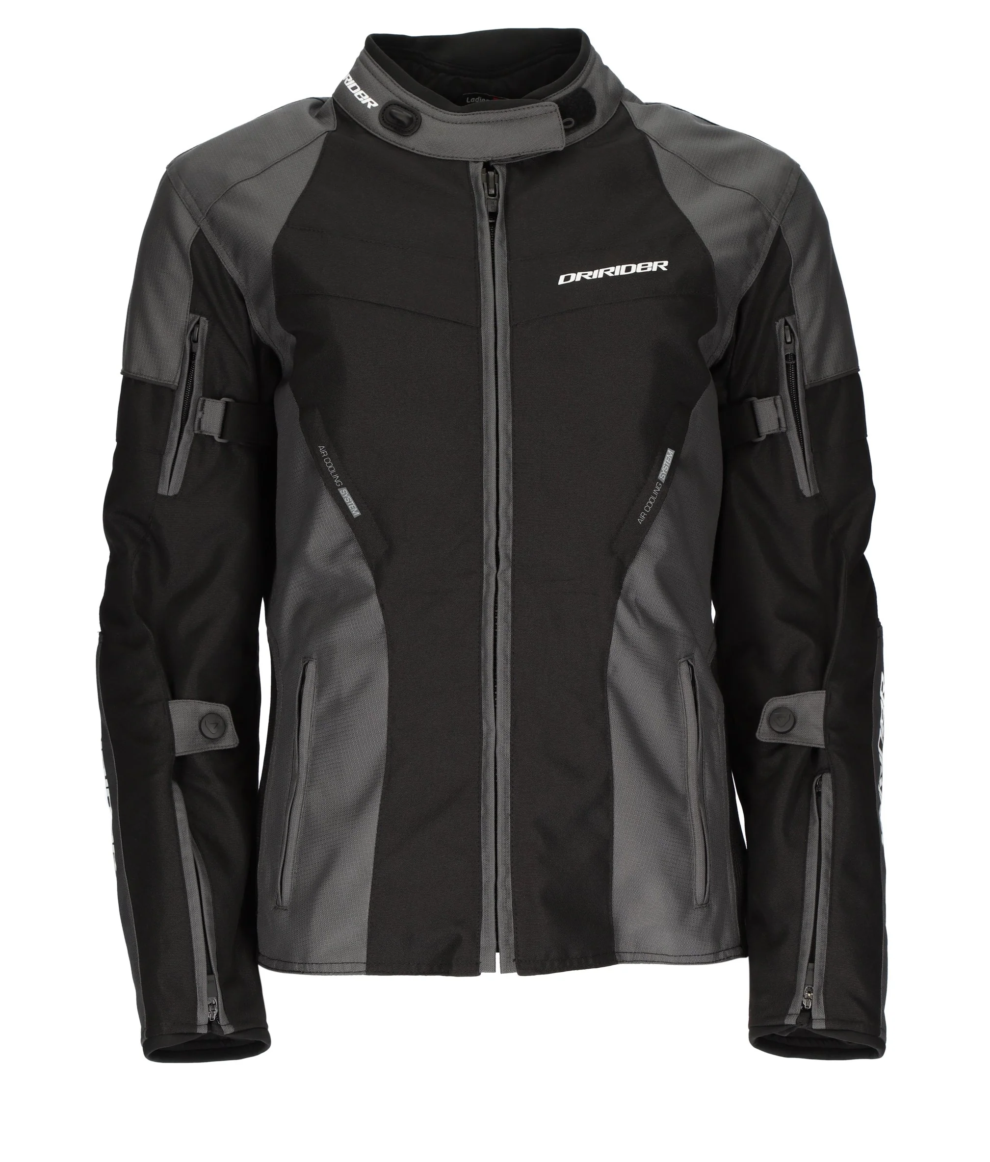 DRIRIDER VIVID 3 LADIES JACKET - GREY/BLACK - Image 2