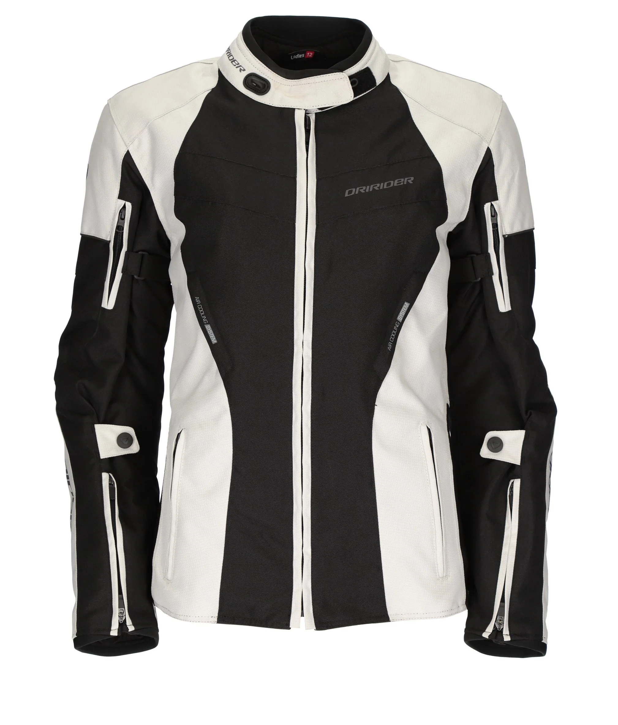 DRIRIDER VIVID 3 LADIES JACKET - PEARL BLACK - Image 2