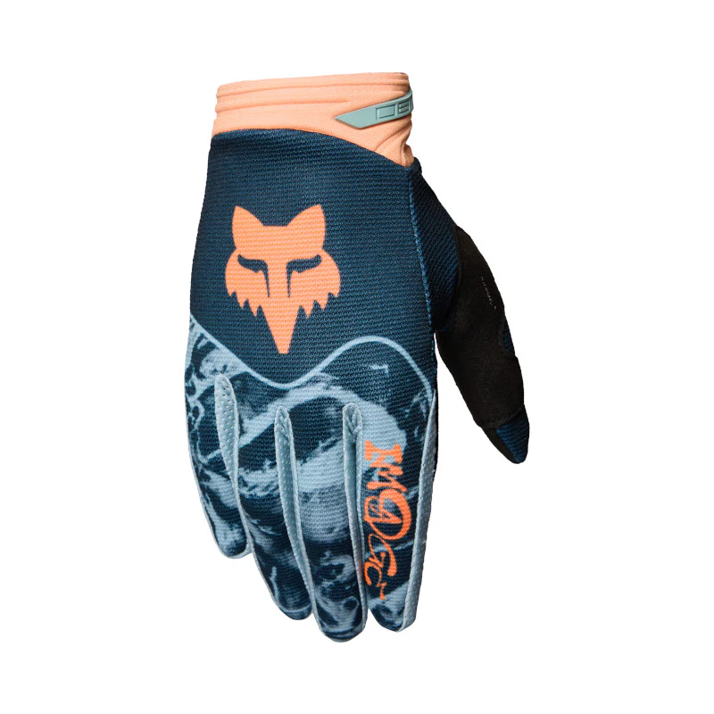 FOX 2026 180 IMAGE PRINT GLOVES - GALAXY BLUE