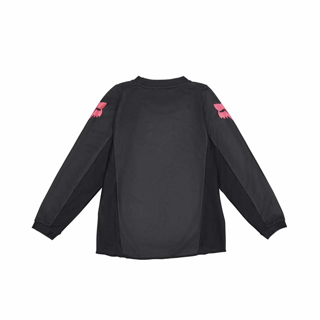 FOX 2025 KIDS GIRLS 180 BLACKOUT JERSEY - BLACK/BLACK - Image 2
