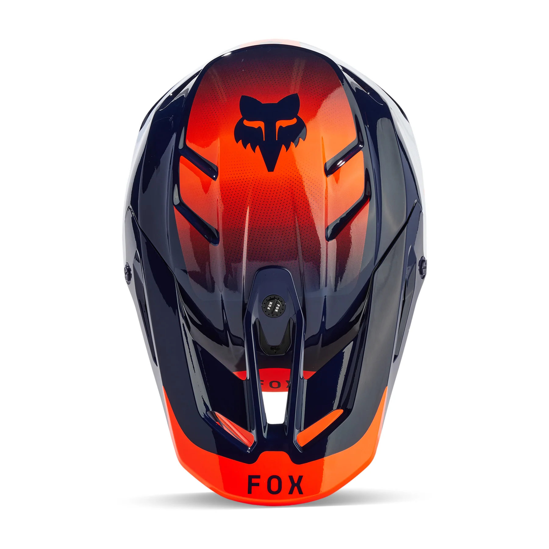 FOX 2024 V3 REVISE HELMET - NAVY/ORANGE - Image 4