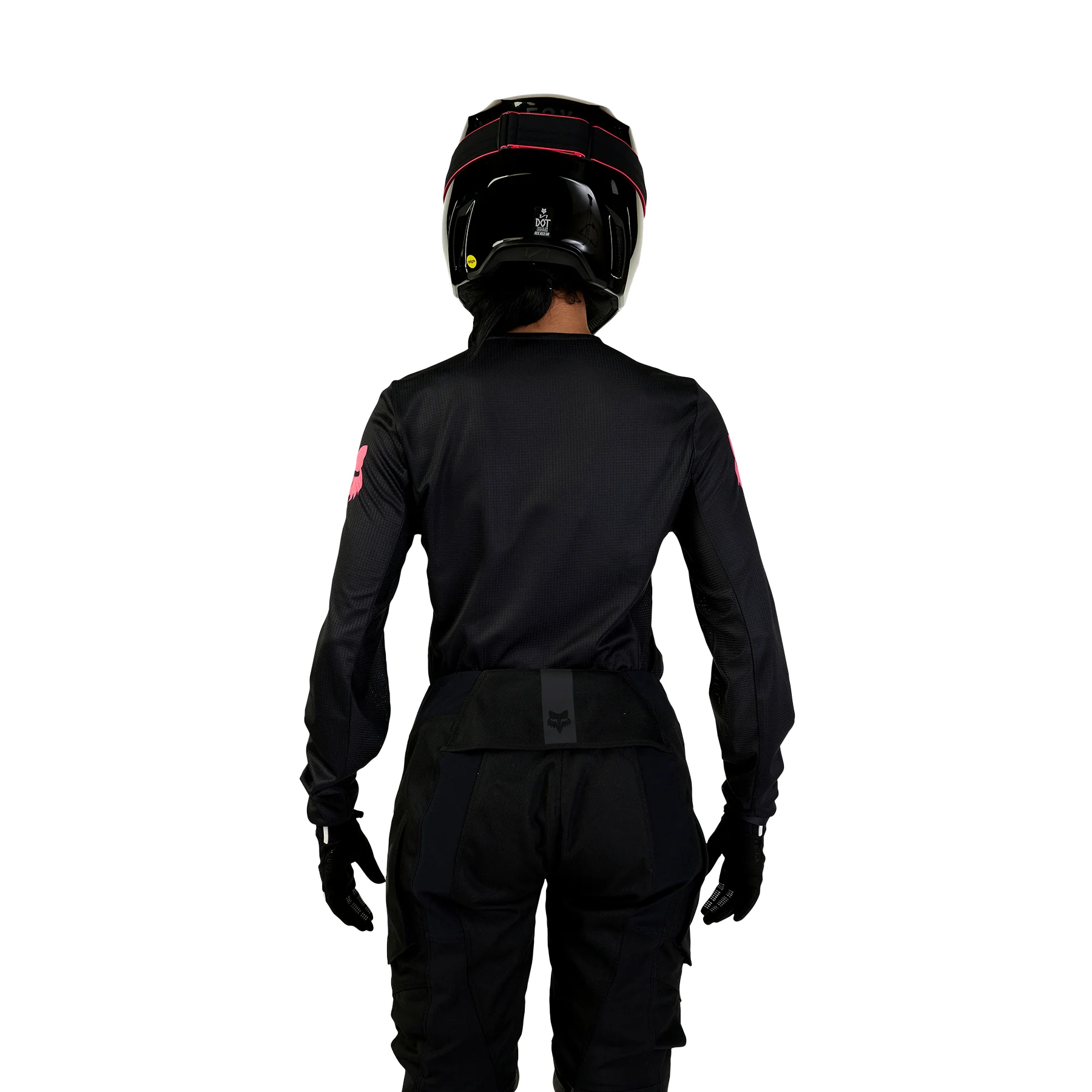 FOX 2025 WOMENS 180 BLACKOUT JERSEY - BLACK/BLACK - Image 3