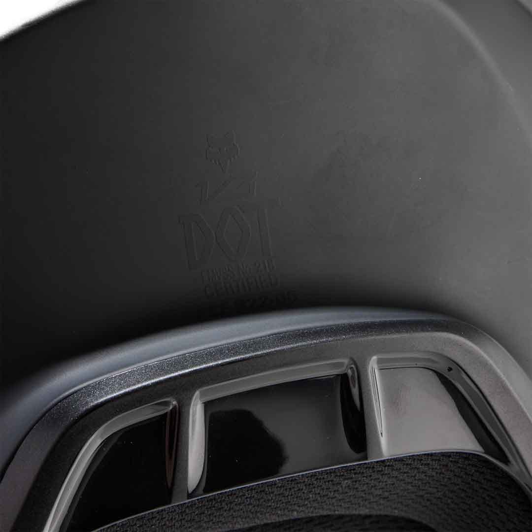 FOX 2025 YOUTH V3 SOLID HELMET - MATTE BLACK - Image 2