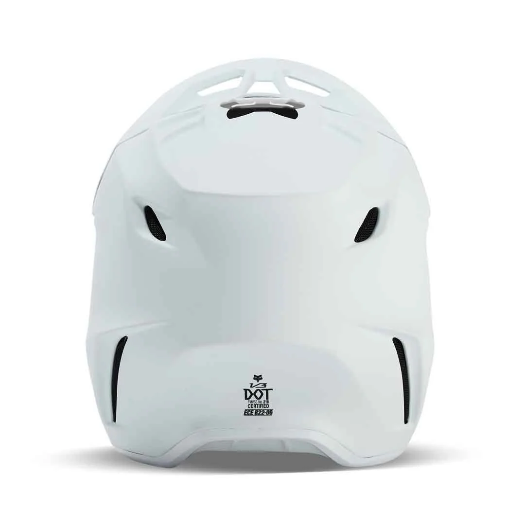 FOX 2025 YOUTH V3 SOLID HELMET - MATTE WHITE - Image 5