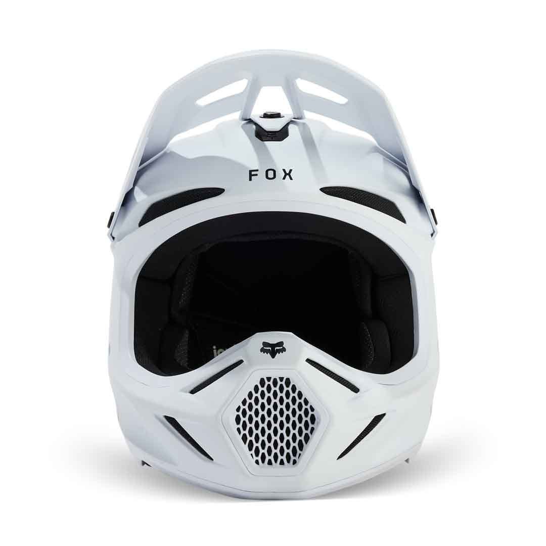 FOX 2025 YOUTH V3 SOLID HELMET - MATTE WHITE - Image 7
