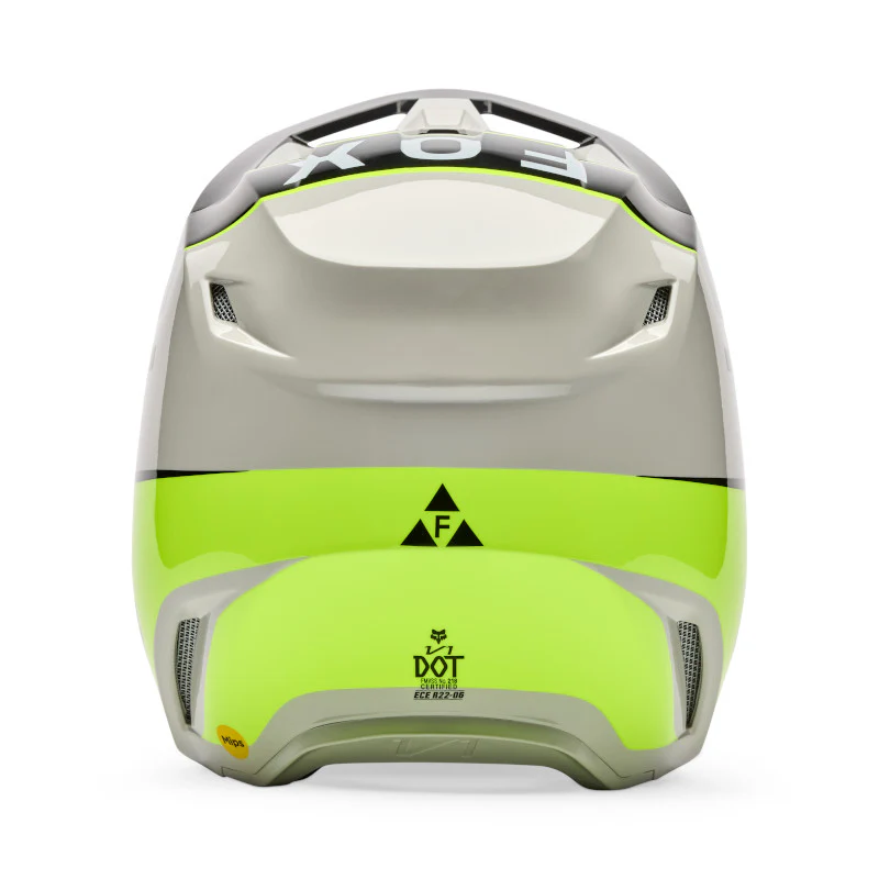 FOX 2026 V1 COLLECT HELMET - GREY/YELLOW - Image 3