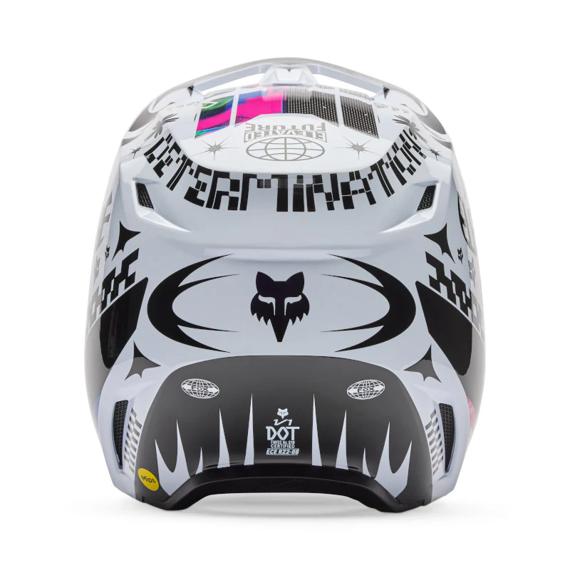 FOX 2026 V1 IMAGE COSMO HELMET - WHITE/BLACK - Image 4