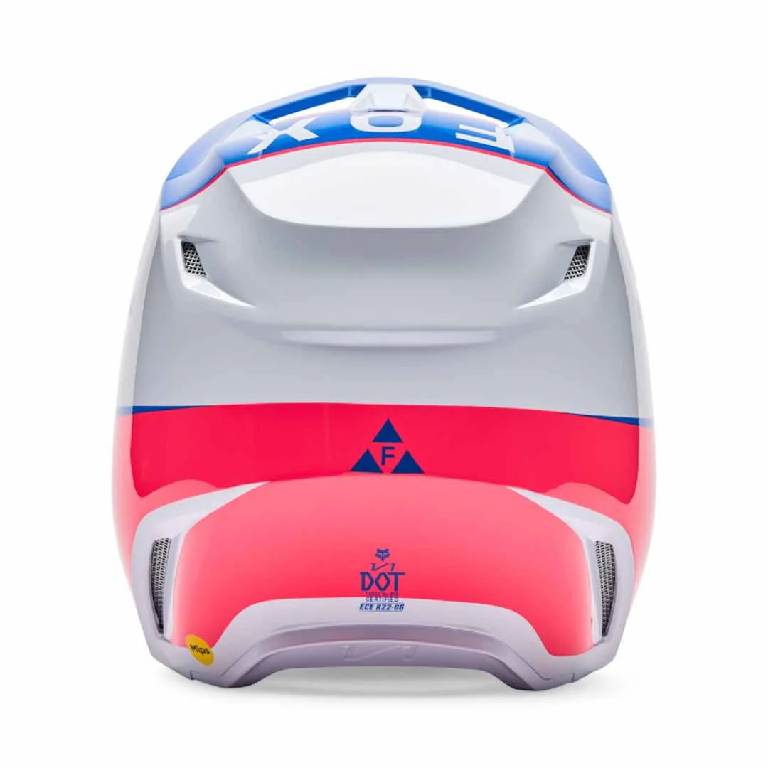 FOX 2026 YOUTH V1 COLLECT HELMET - BLUE PINK - Image 3