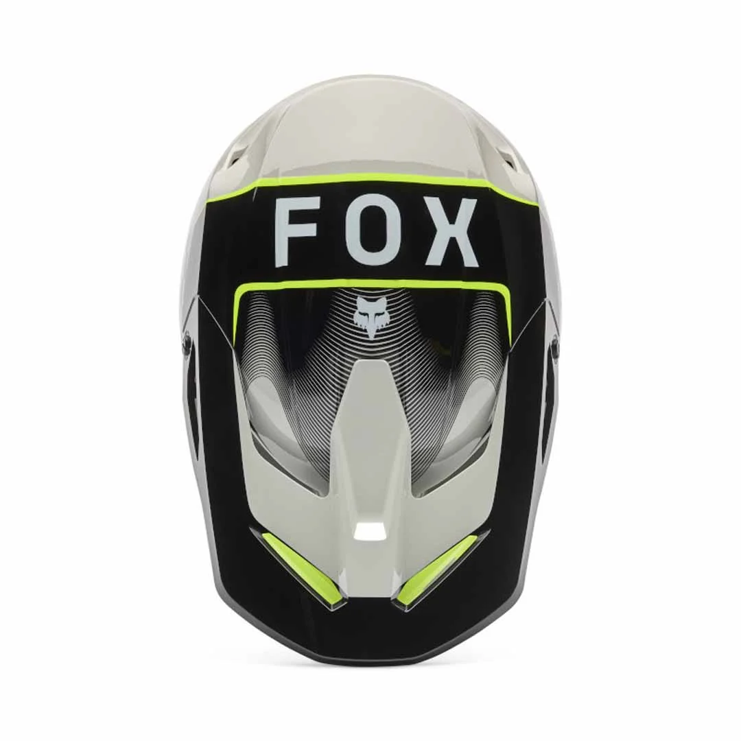 FOX 2026 YOUTH V1 COLLECT HELMET - GREY YELLOW - Image 3