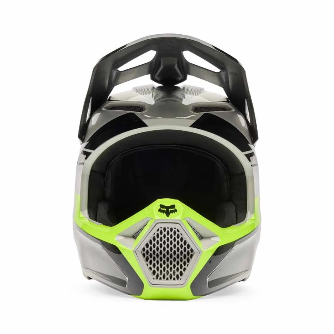 FOX 2026 YOUTH V1 COLLECT HELMET - GREY YELLOW - Image 4