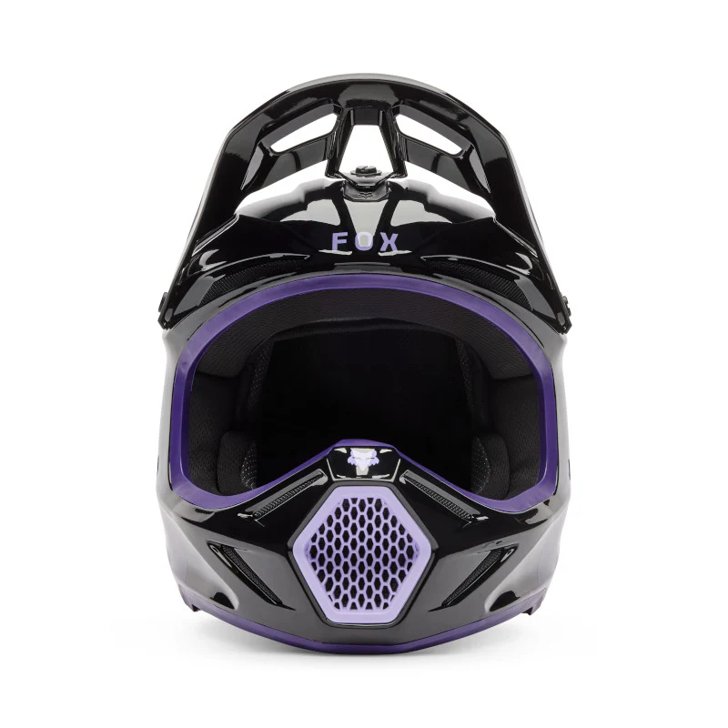 FOX 2026 YOUTH V3 SPIRE HELMET - BLACK/PURPLE - Image 2
