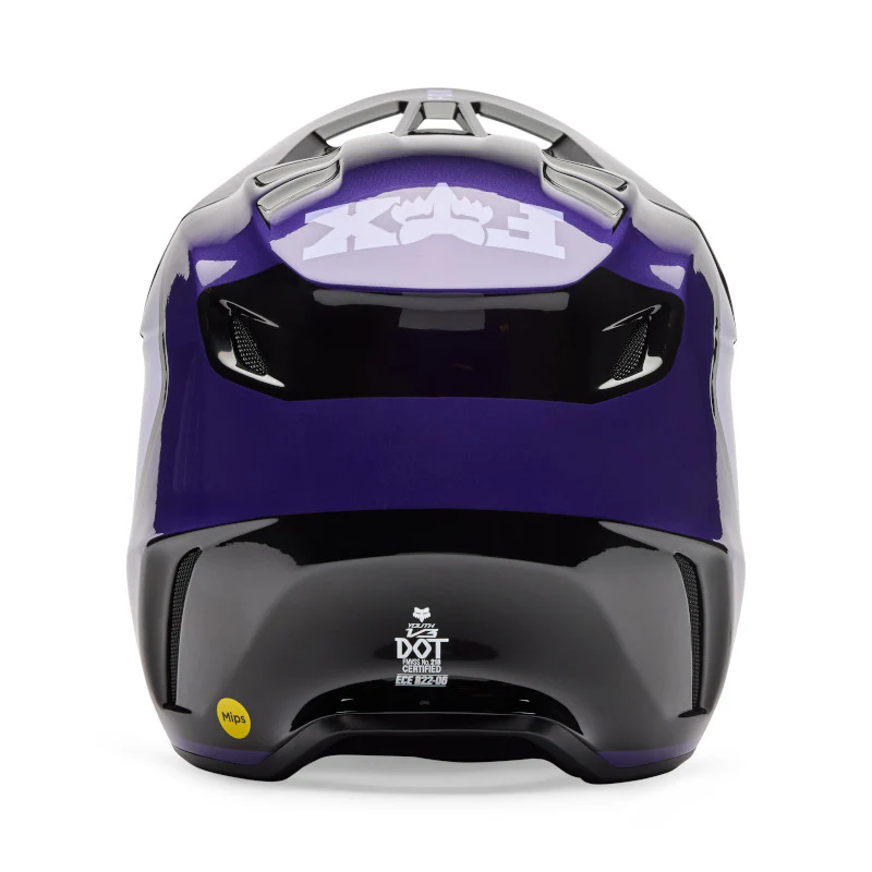 FOX 2026 YOUTH V3 SPIRE HELMET - BLACK/PURPLE - Image 3