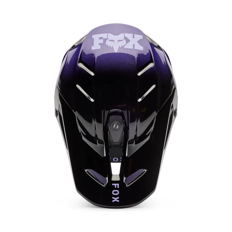 FOX 2026 YOUTH V3 SPIRE HELMET - BLACK/PURPLE - Image 4