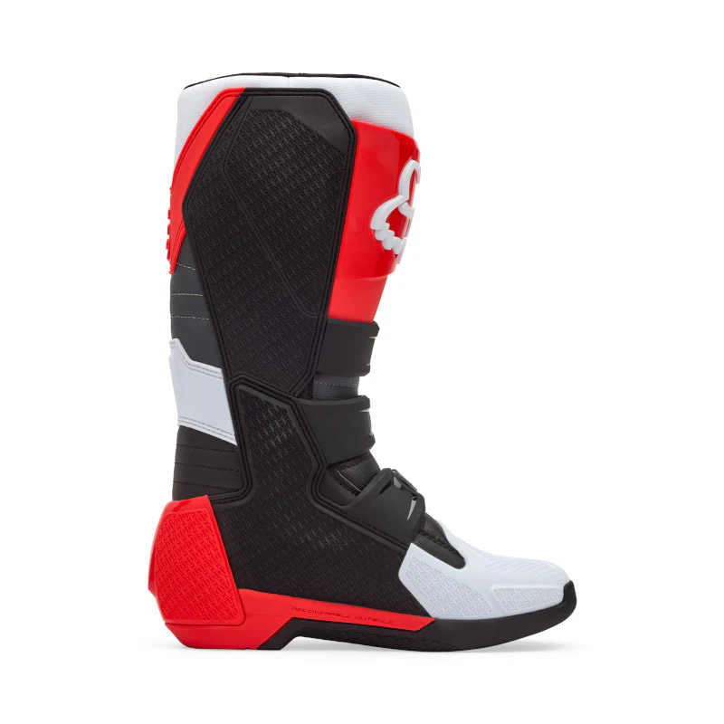 FOX COMP BOOTS - WHITE/FLO RED - Image 3